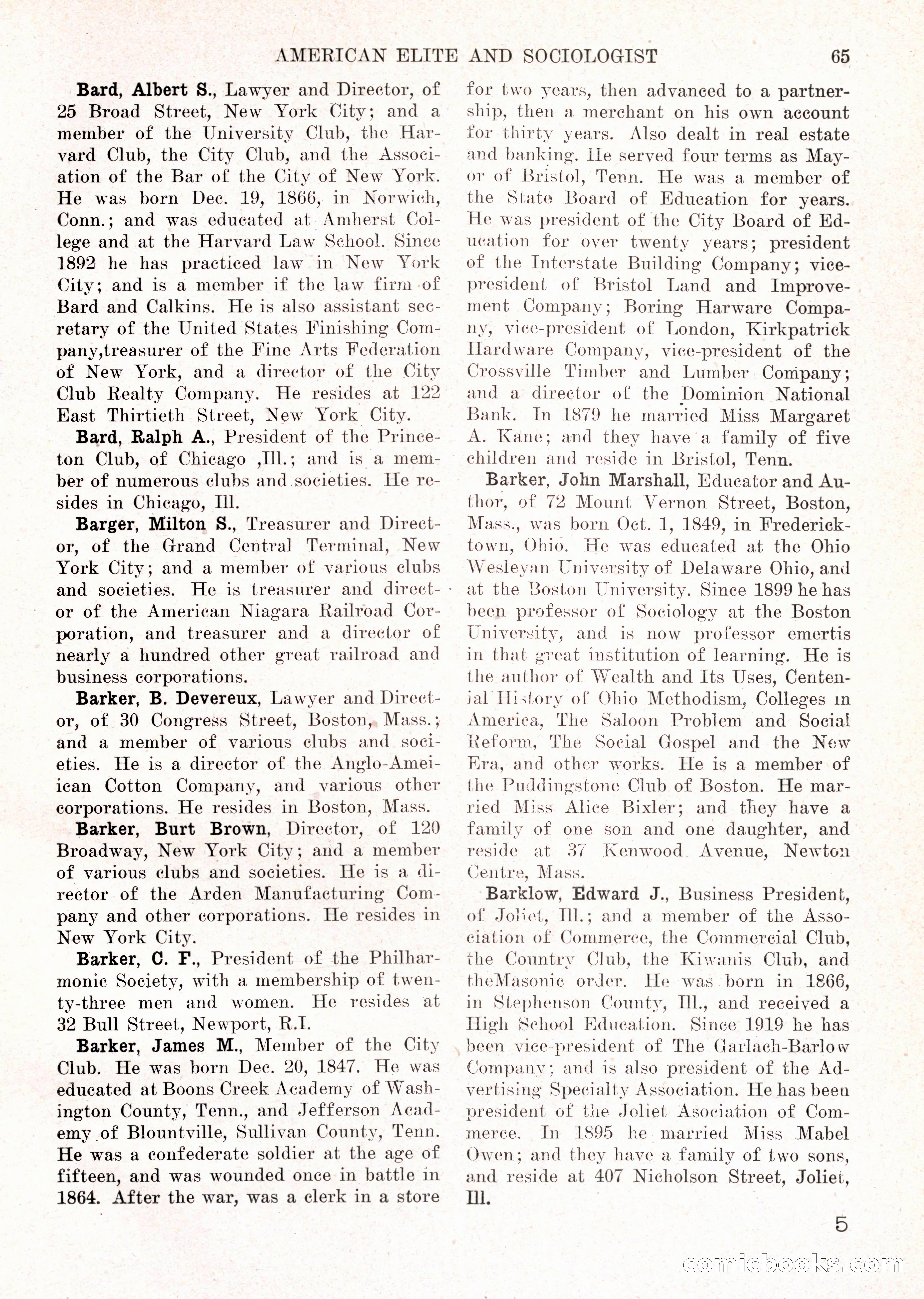 The American Elite and Sociologist Blue Book — page 49 of 396