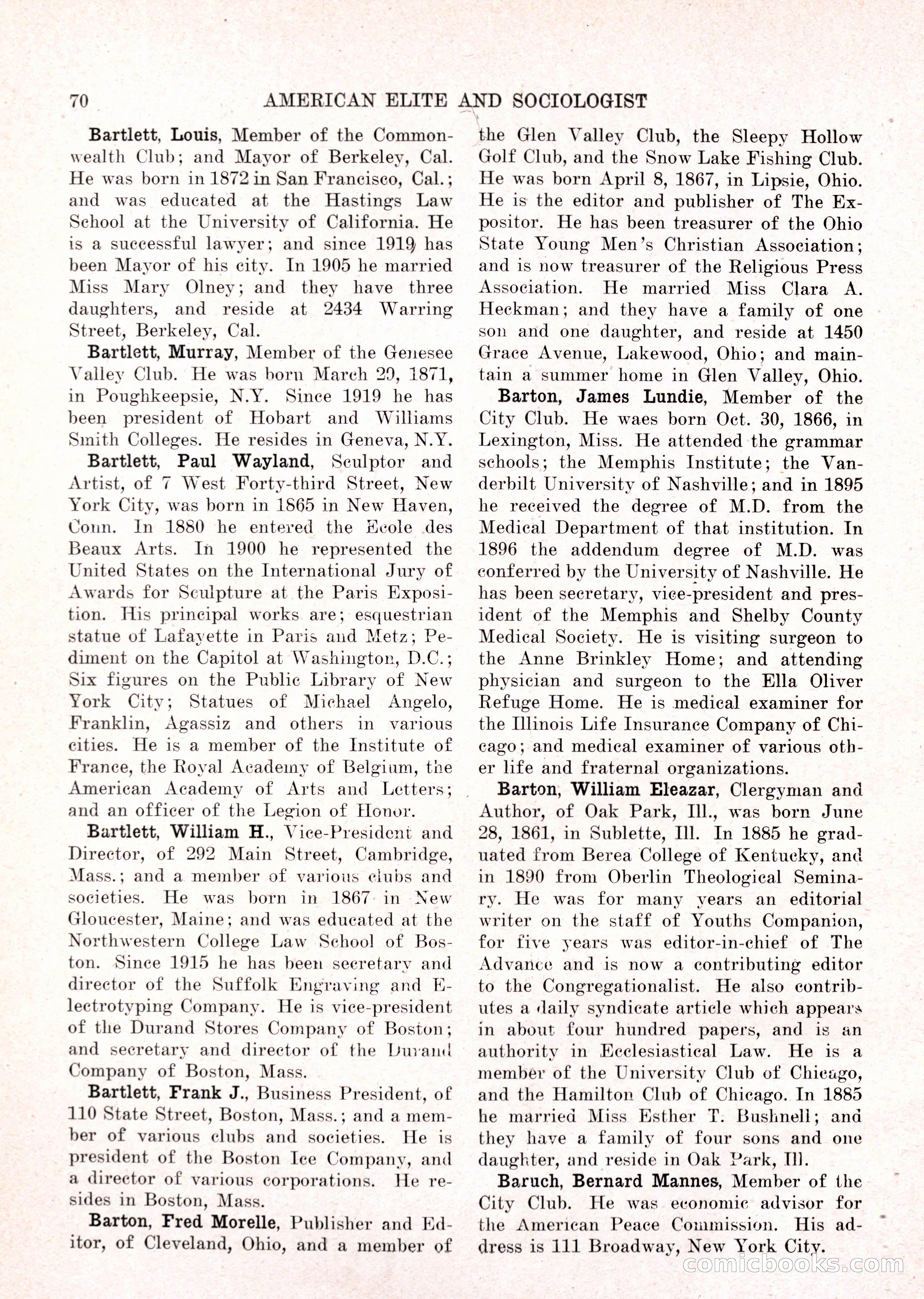 The American Elite and Sociologist Blue Book — page 54 of 396