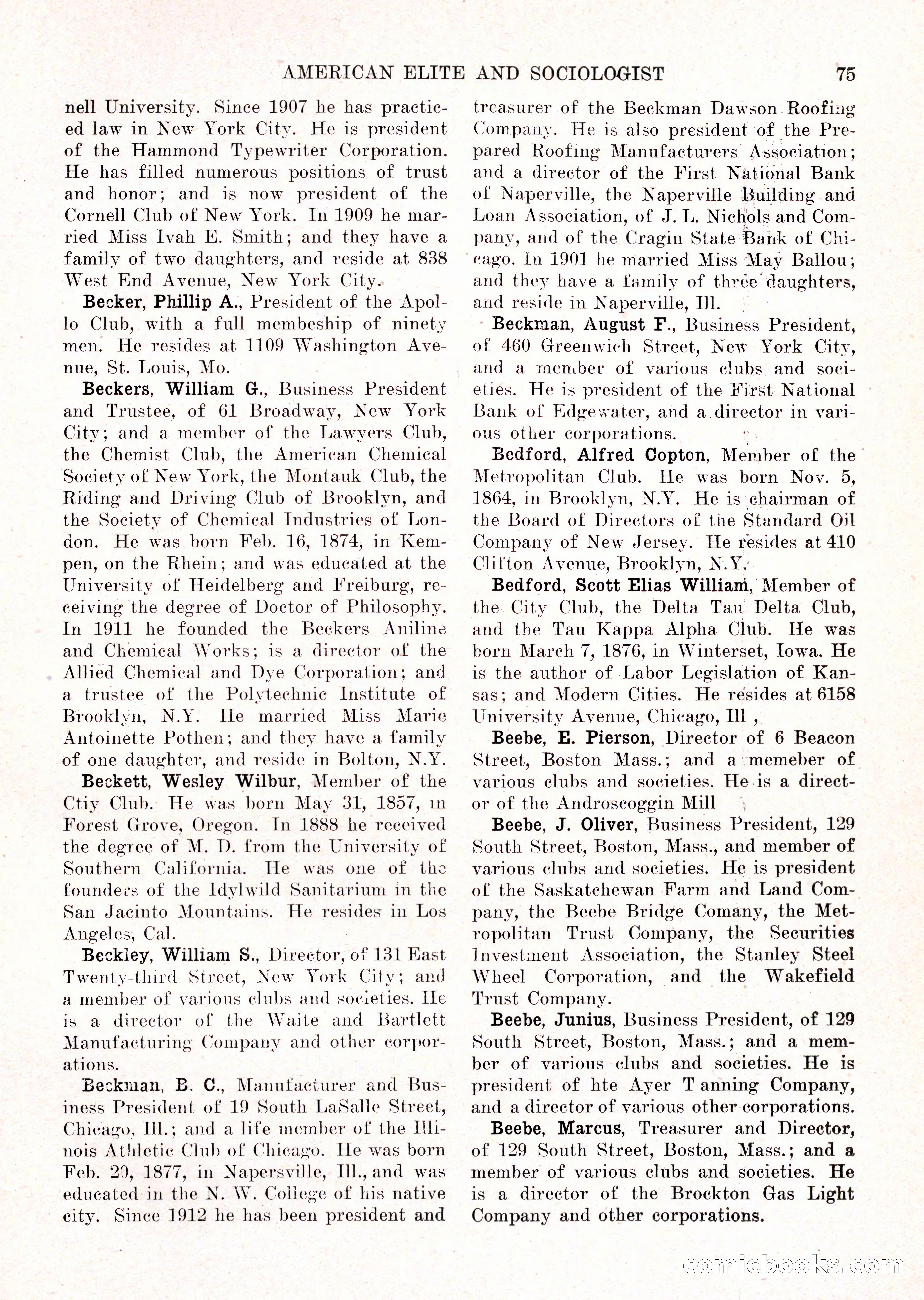 The American Elite and Sociologist Blue Book — page 59 of 396