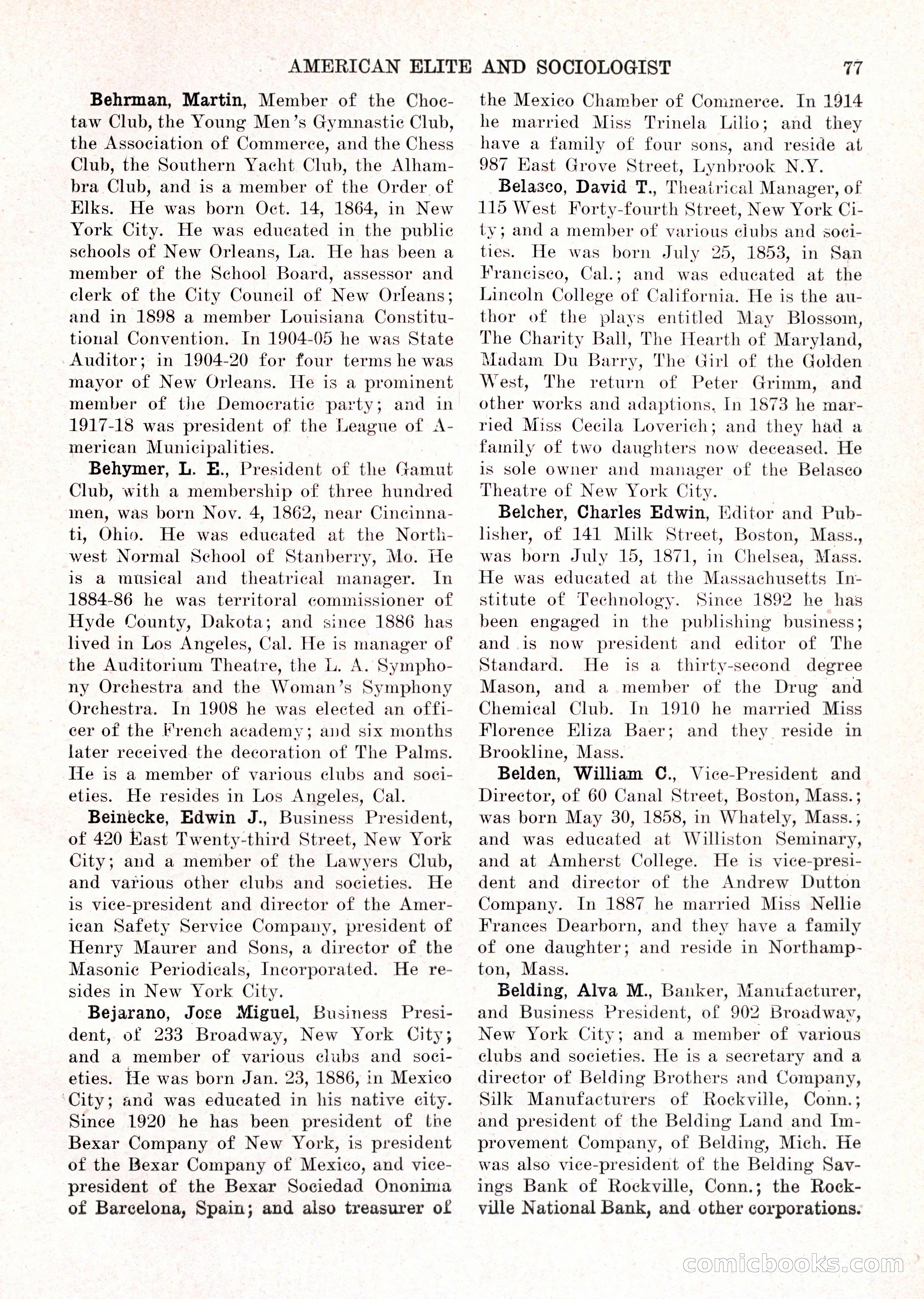 The American Elite and Sociologist Blue Book — page 61 of 396