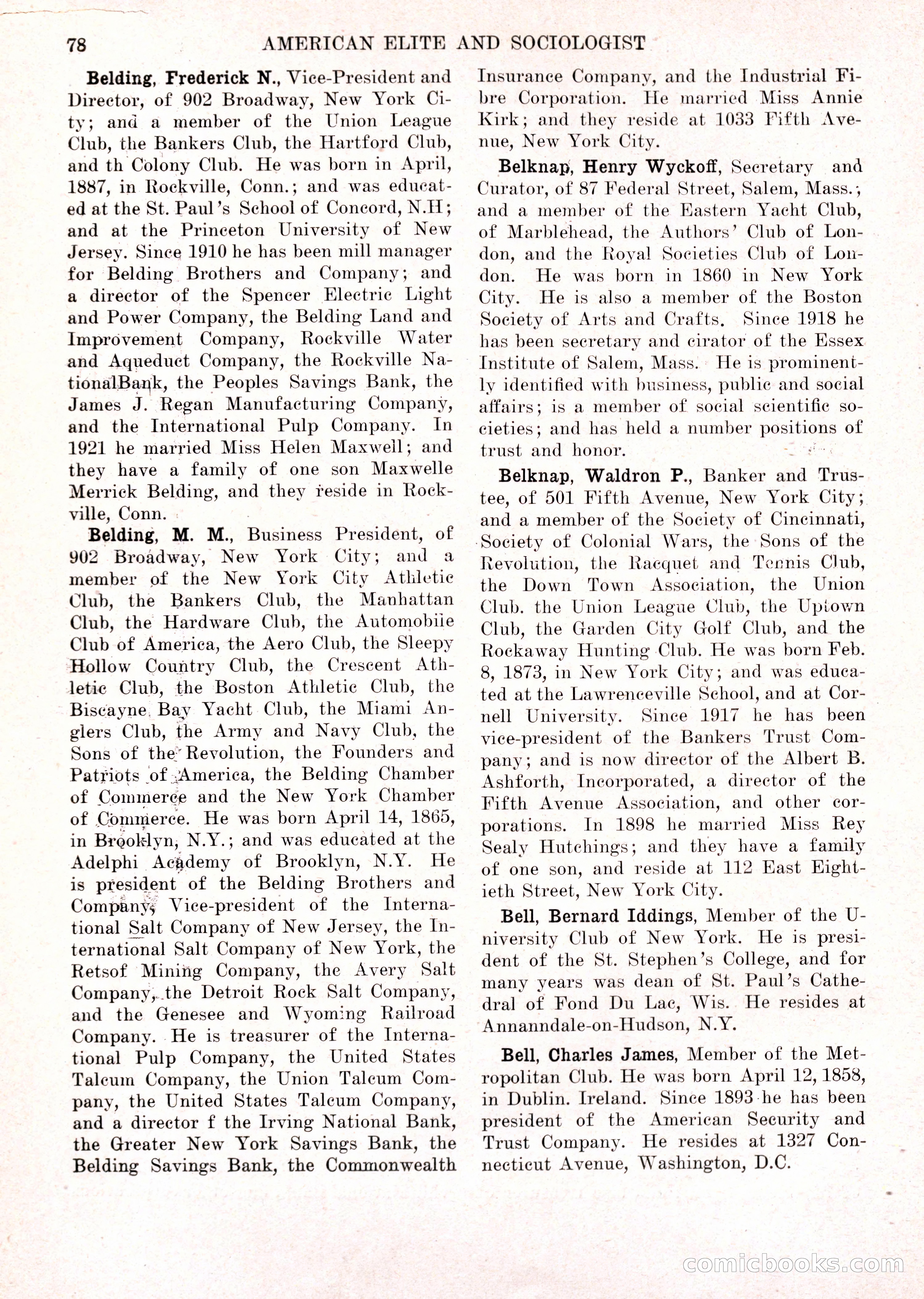 The American Elite and Sociologist Blue Book — page 62 of 396