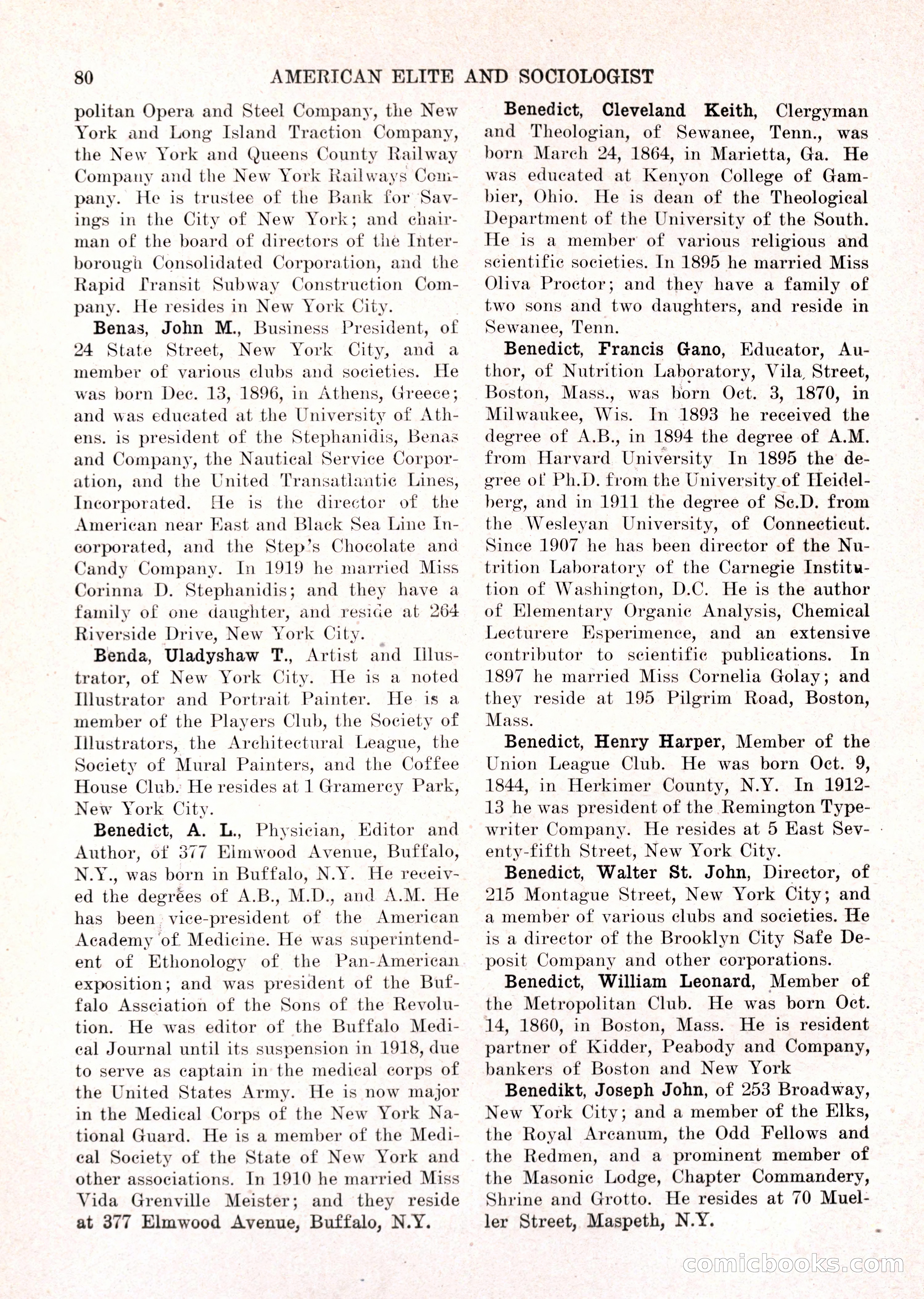 The American Elite and Sociologist Blue Book — page 64 of 396