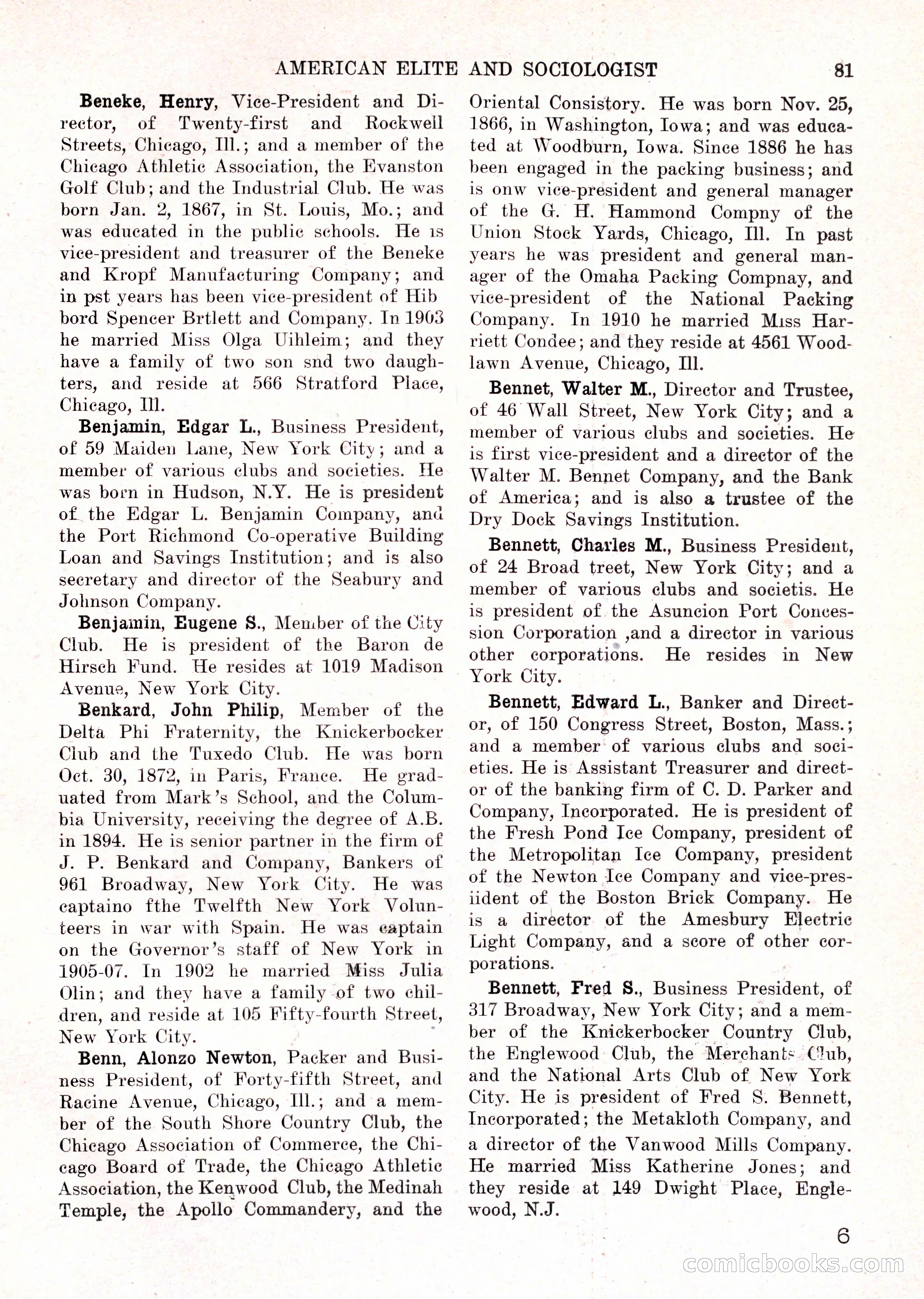 The American Elite and Sociologist Blue Book — page 65 of 396