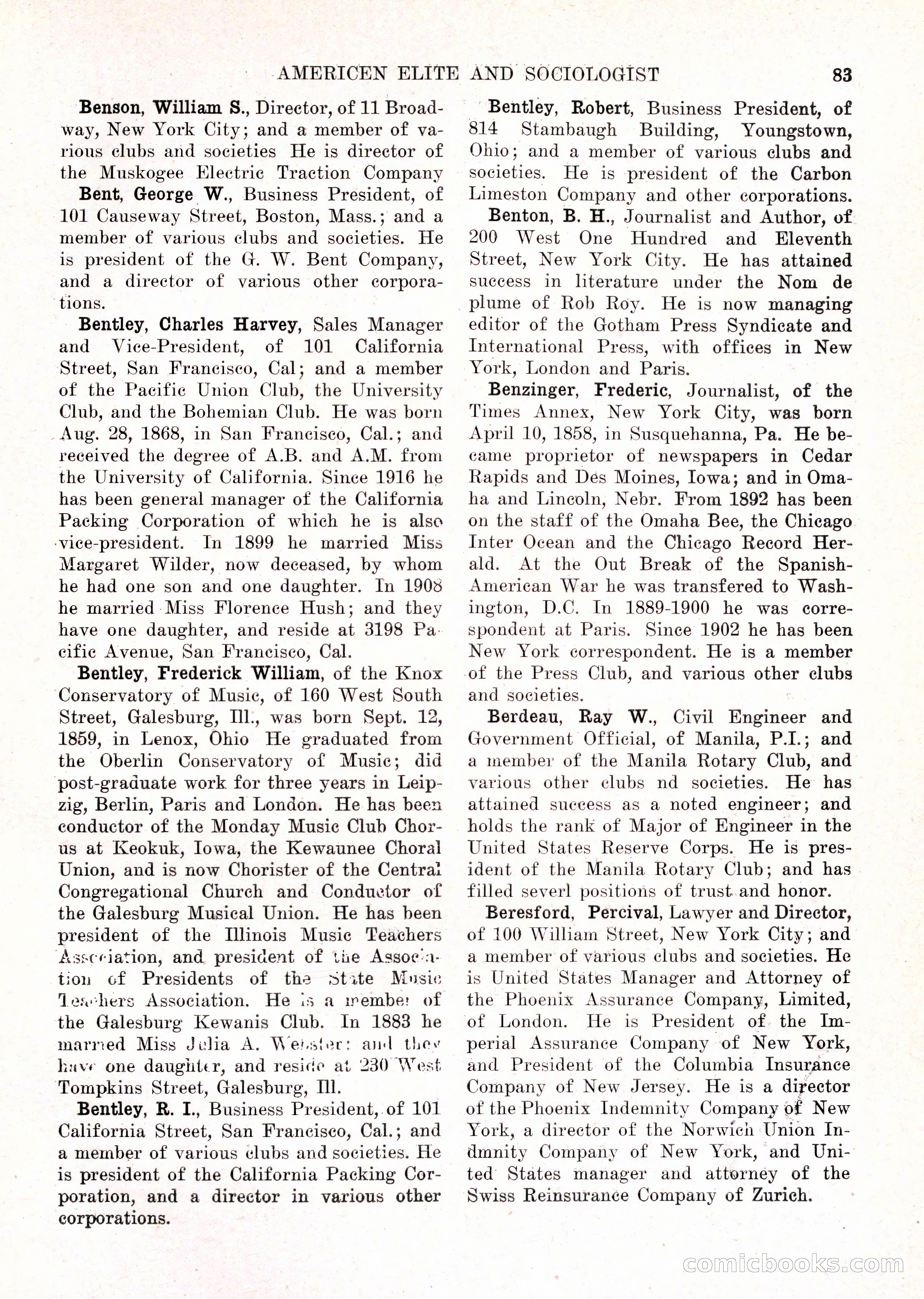 The American Elite and Sociologist Blue Book — page 67 of 396