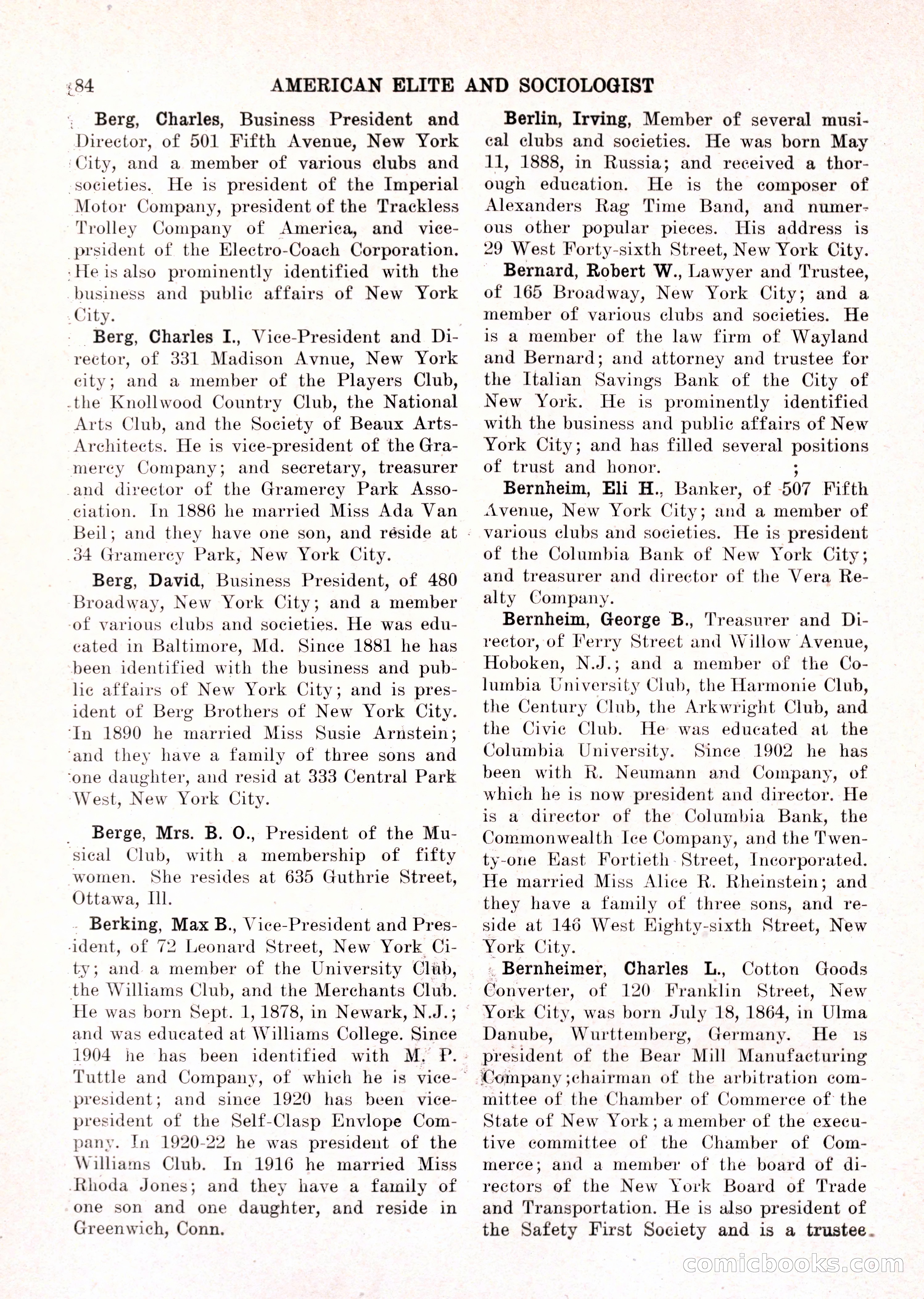The American Elite and Sociologist Blue Book — page 68 of 396