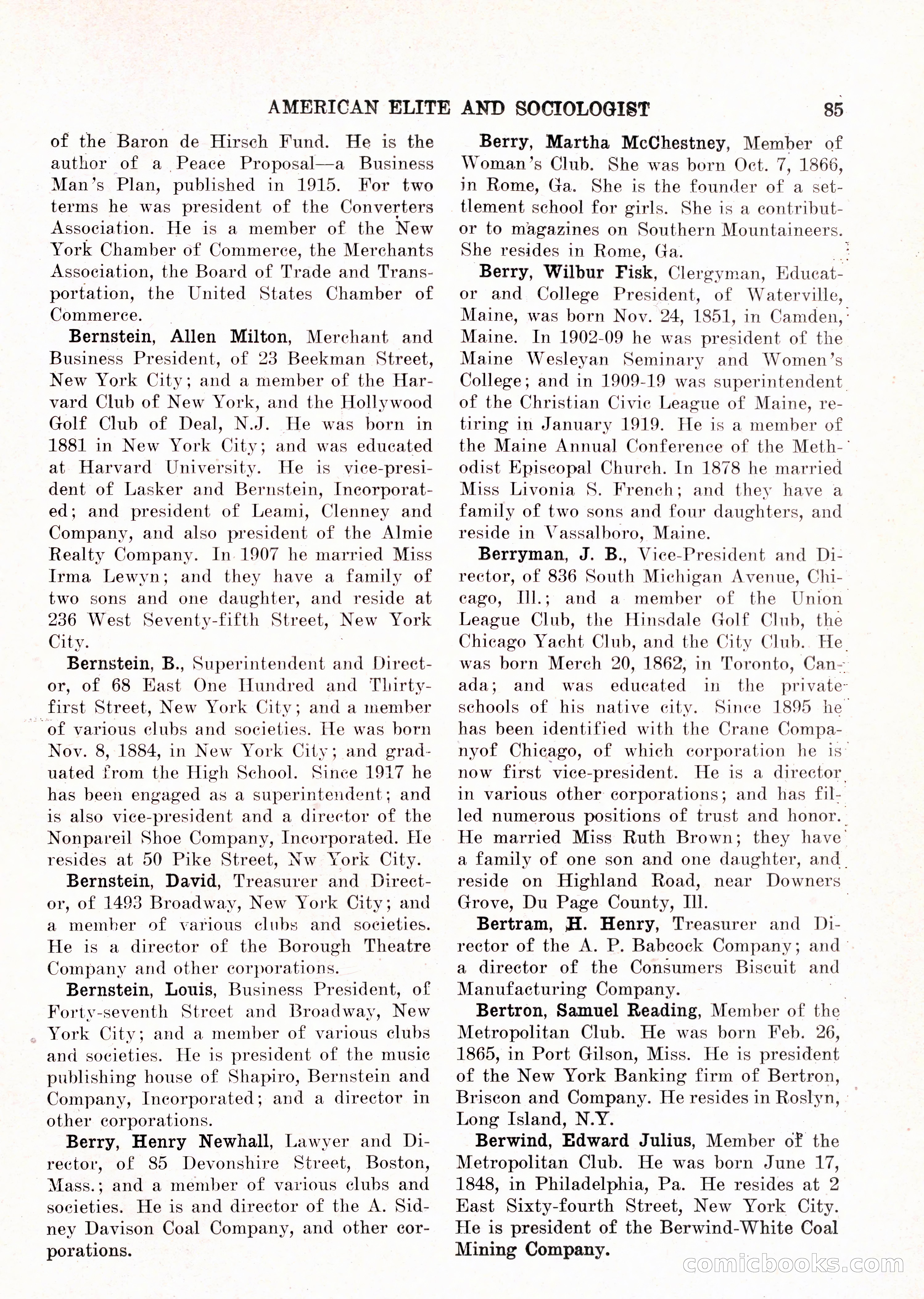 The American Elite and Sociologist Blue Book — page 69 of 396