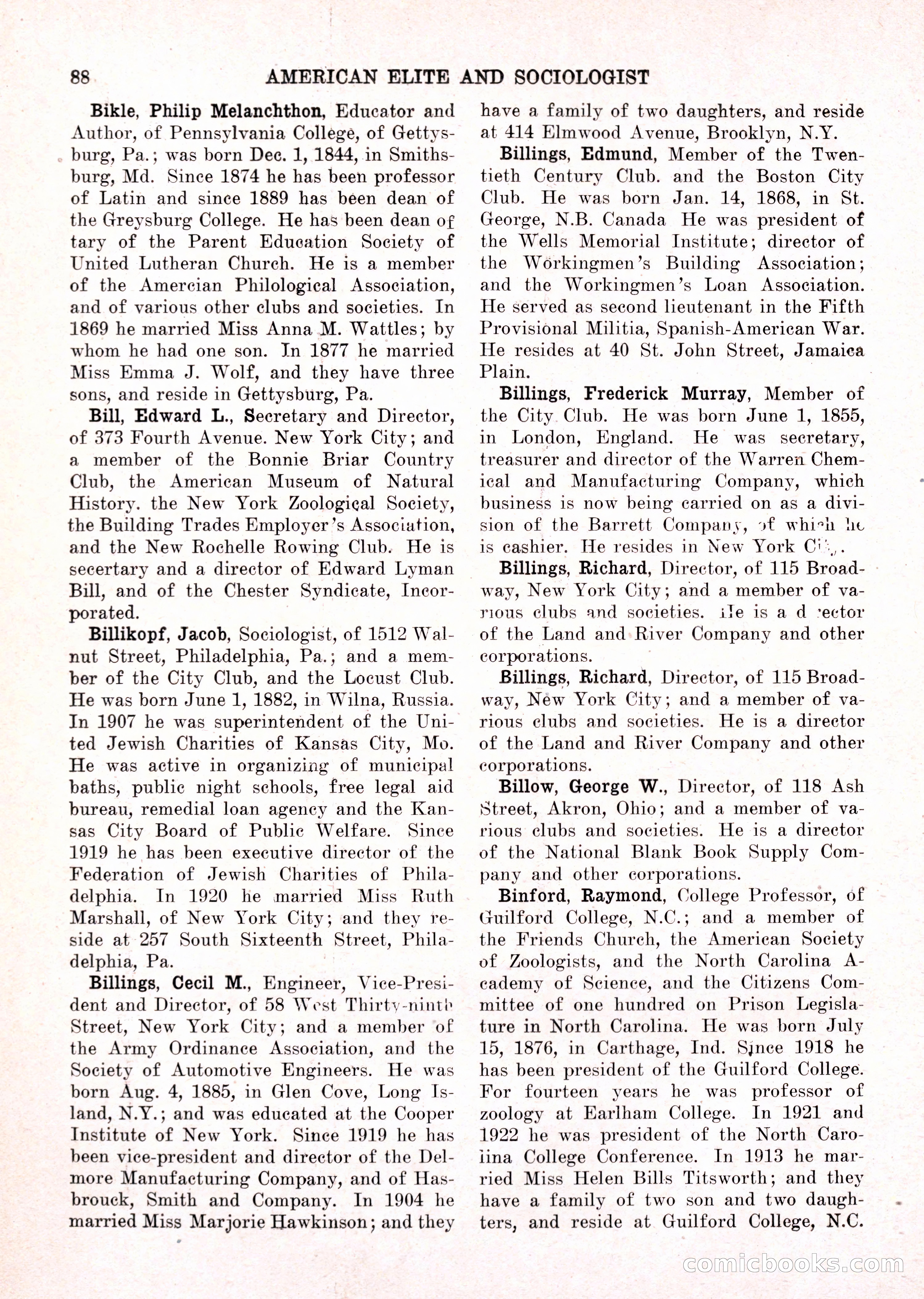The American Elite and Sociologist Blue Book — page 72 of 396