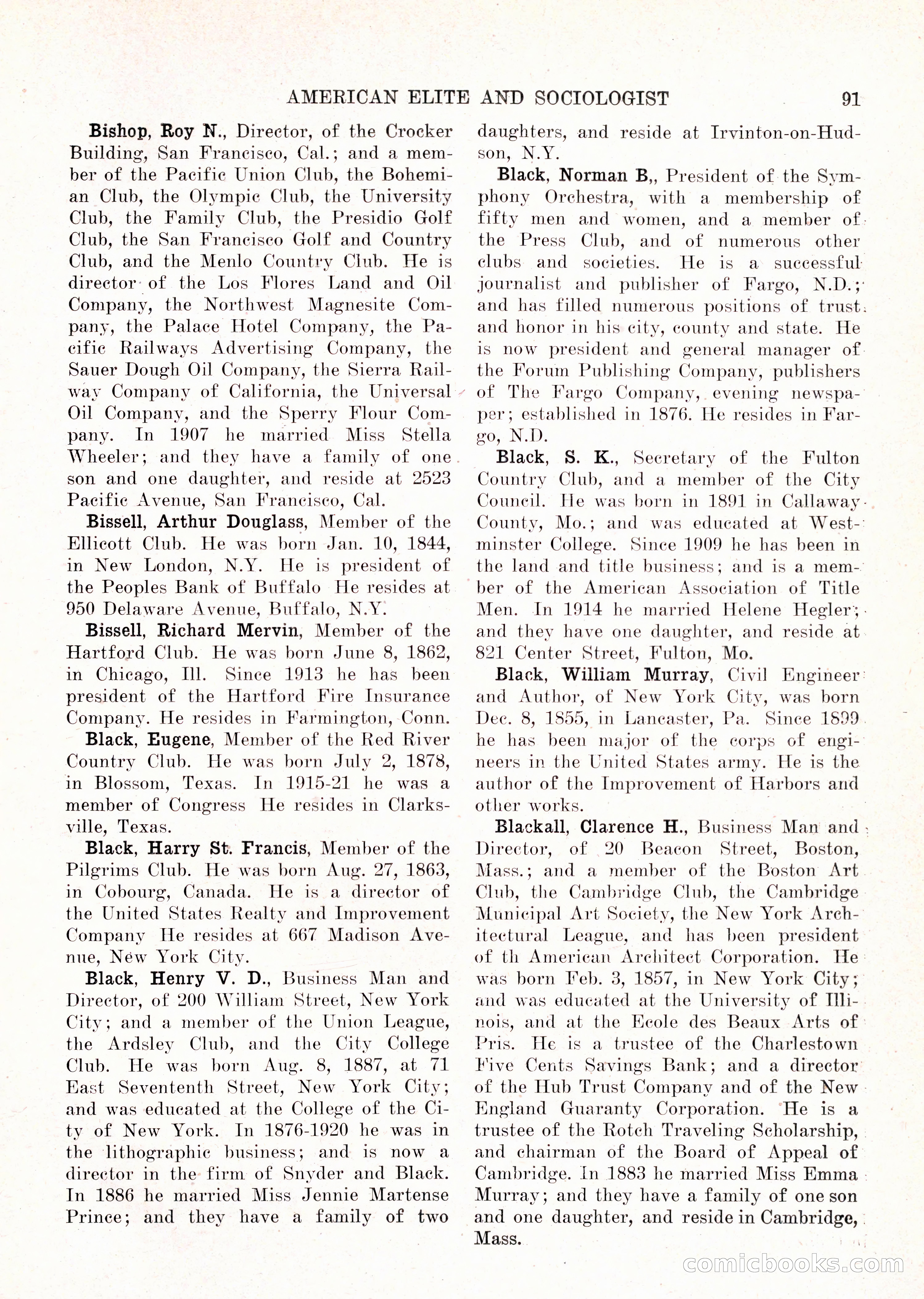 The American Elite and Sociologist Blue Book — page 75 of 396