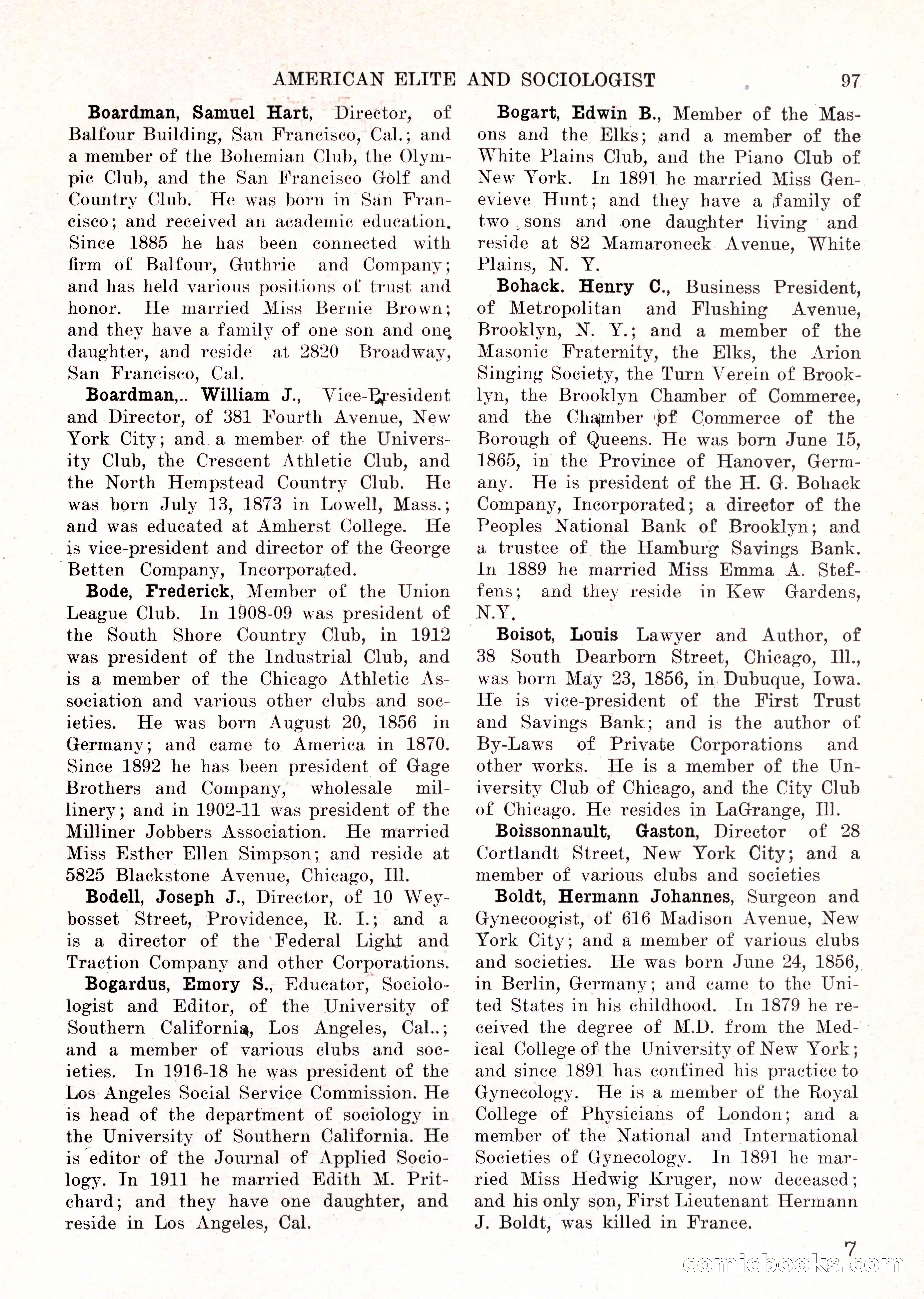 The American Elite and Sociologist Blue Book — page 81 of 396