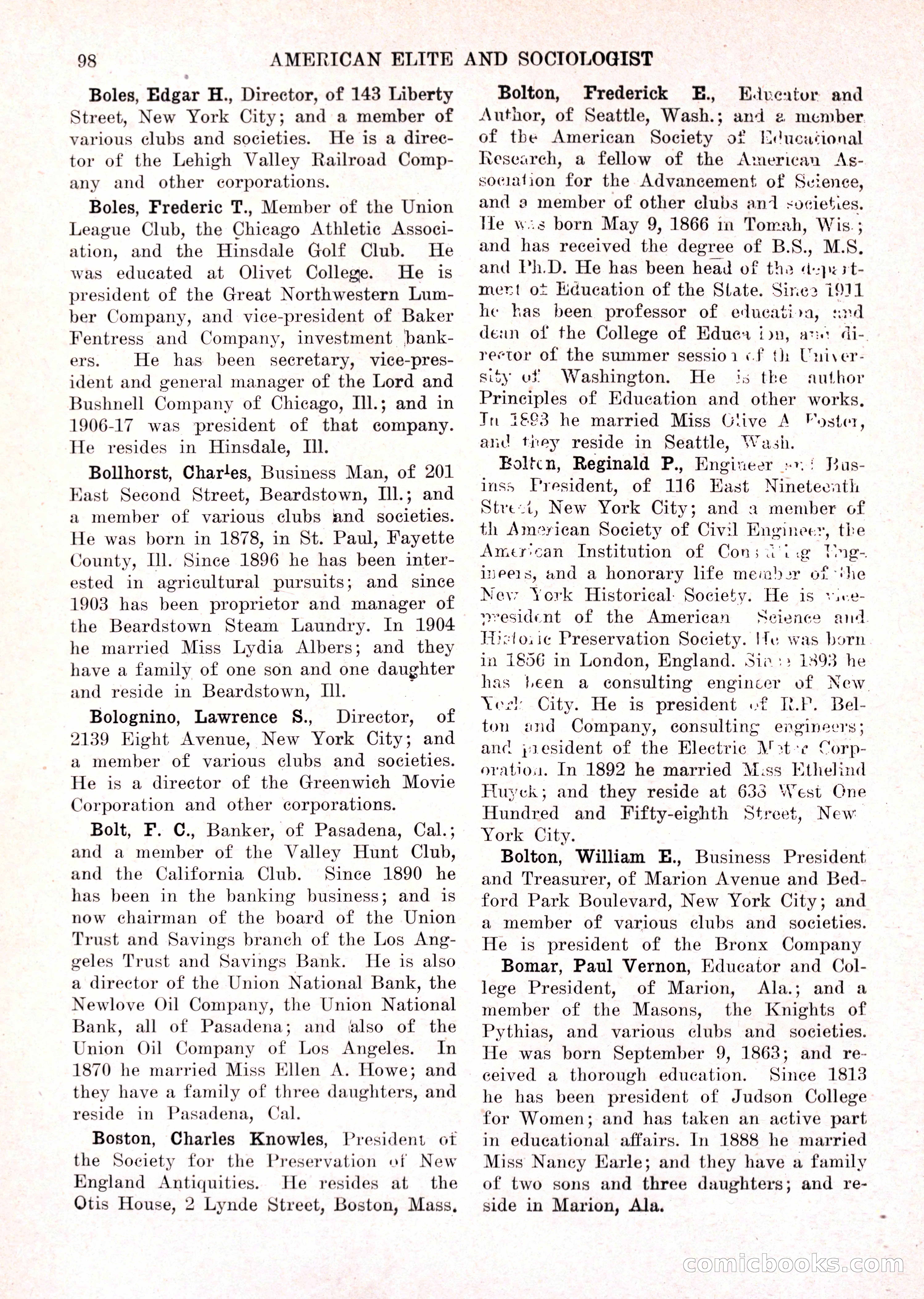 The American Elite and Sociologist Blue Book — page 82 of 396