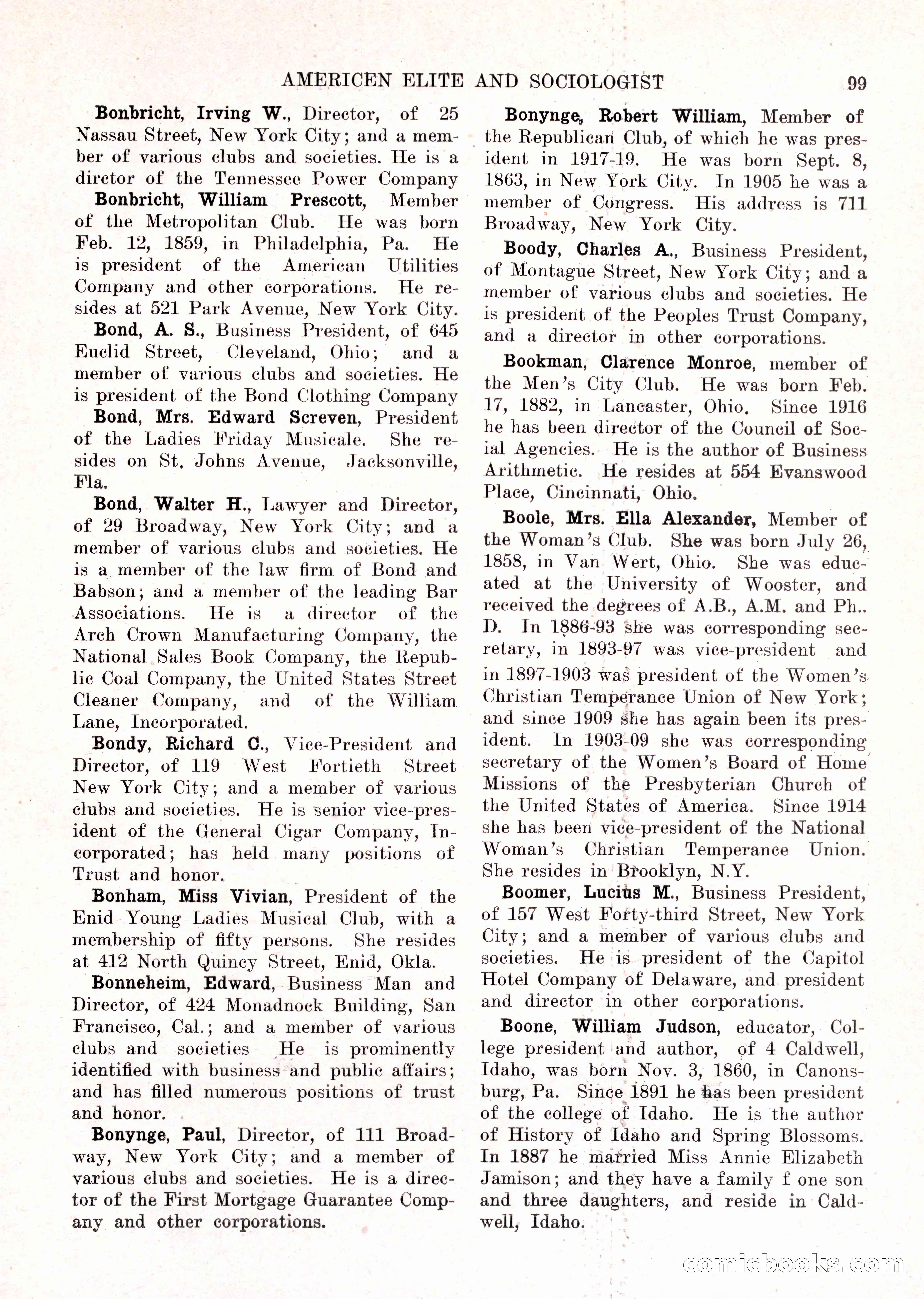The American Elite and Sociologist Blue Book — page 83 of 396