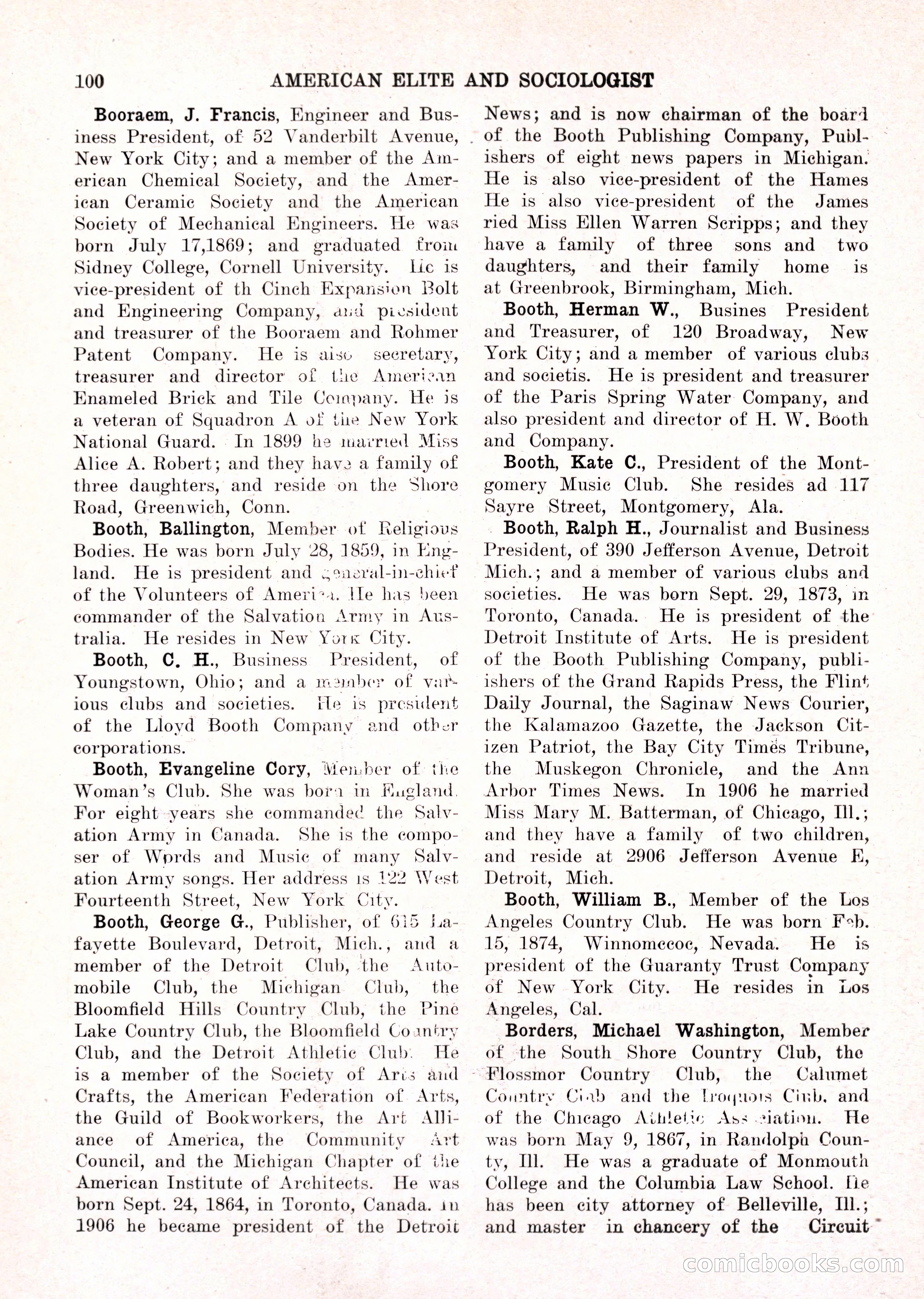 The American Elite and Sociologist Blue Book — page 84 of 396