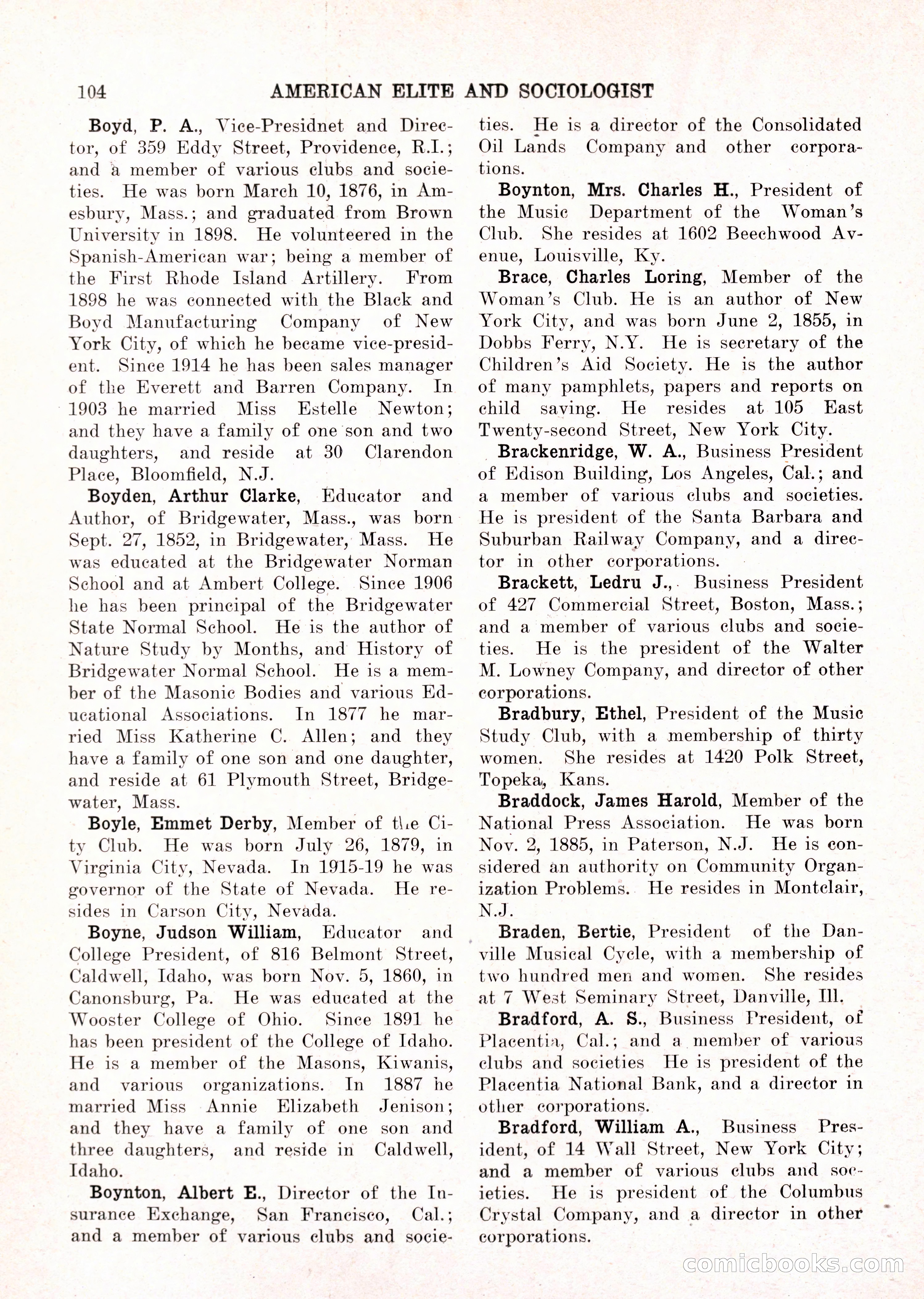 The American Elite and Sociologist Blue Book — page 88 of 396