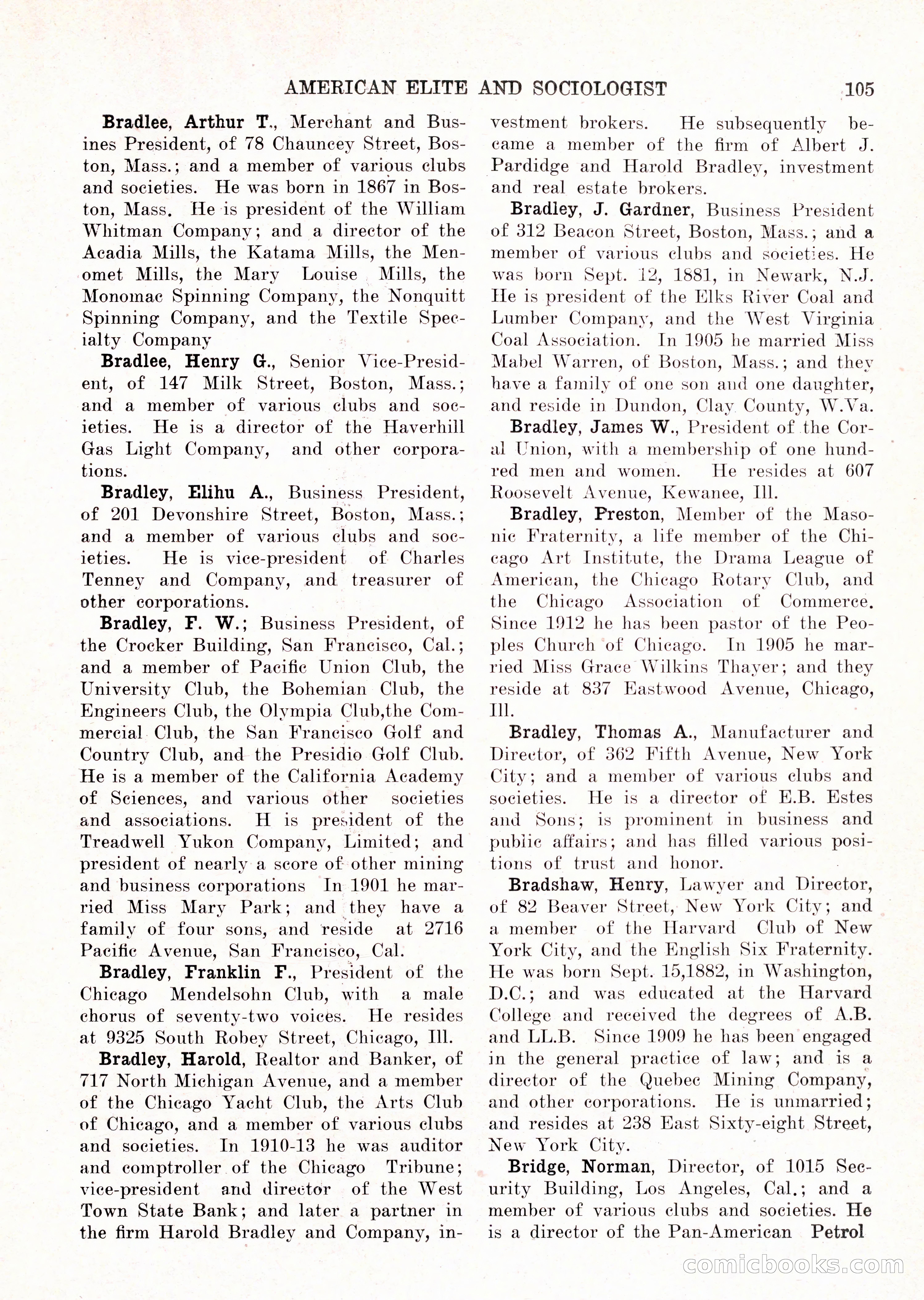 The American Elite and Sociologist Blue Book — page 89 of 396