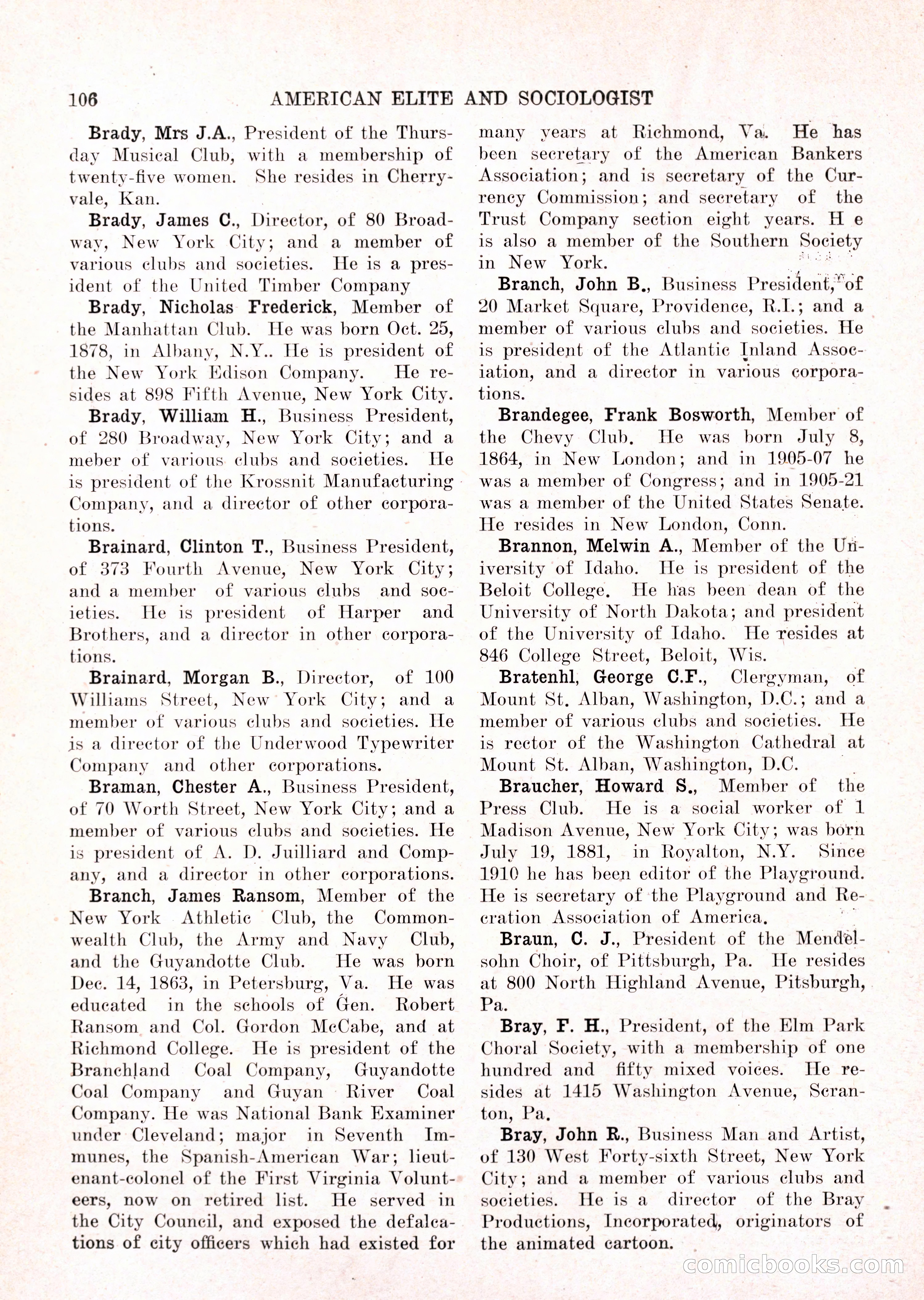 The American Elite and Sociologist Blue Book — page 90 of 396