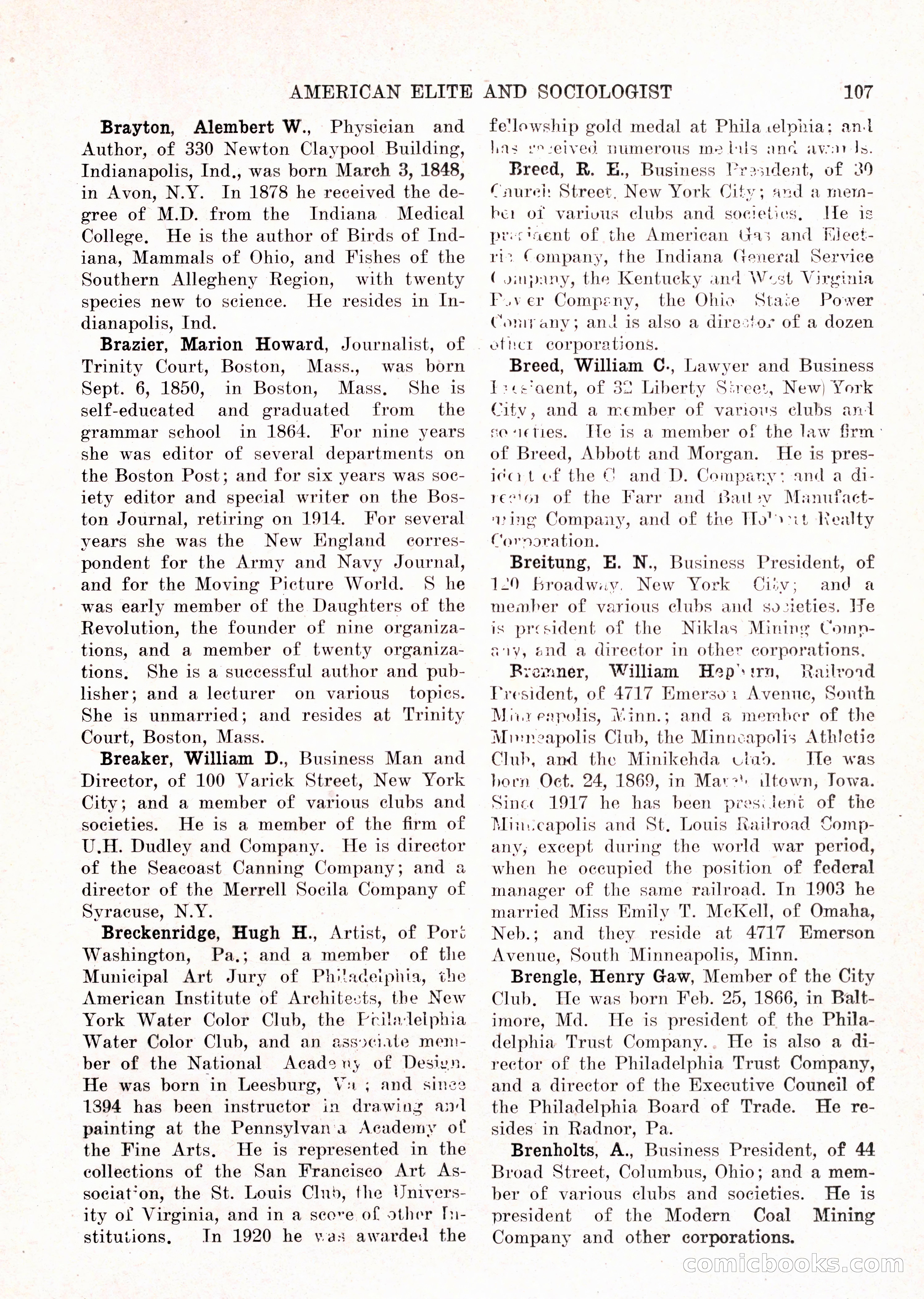 The American Elite and Sociologist Blue Book — page 91 of 396