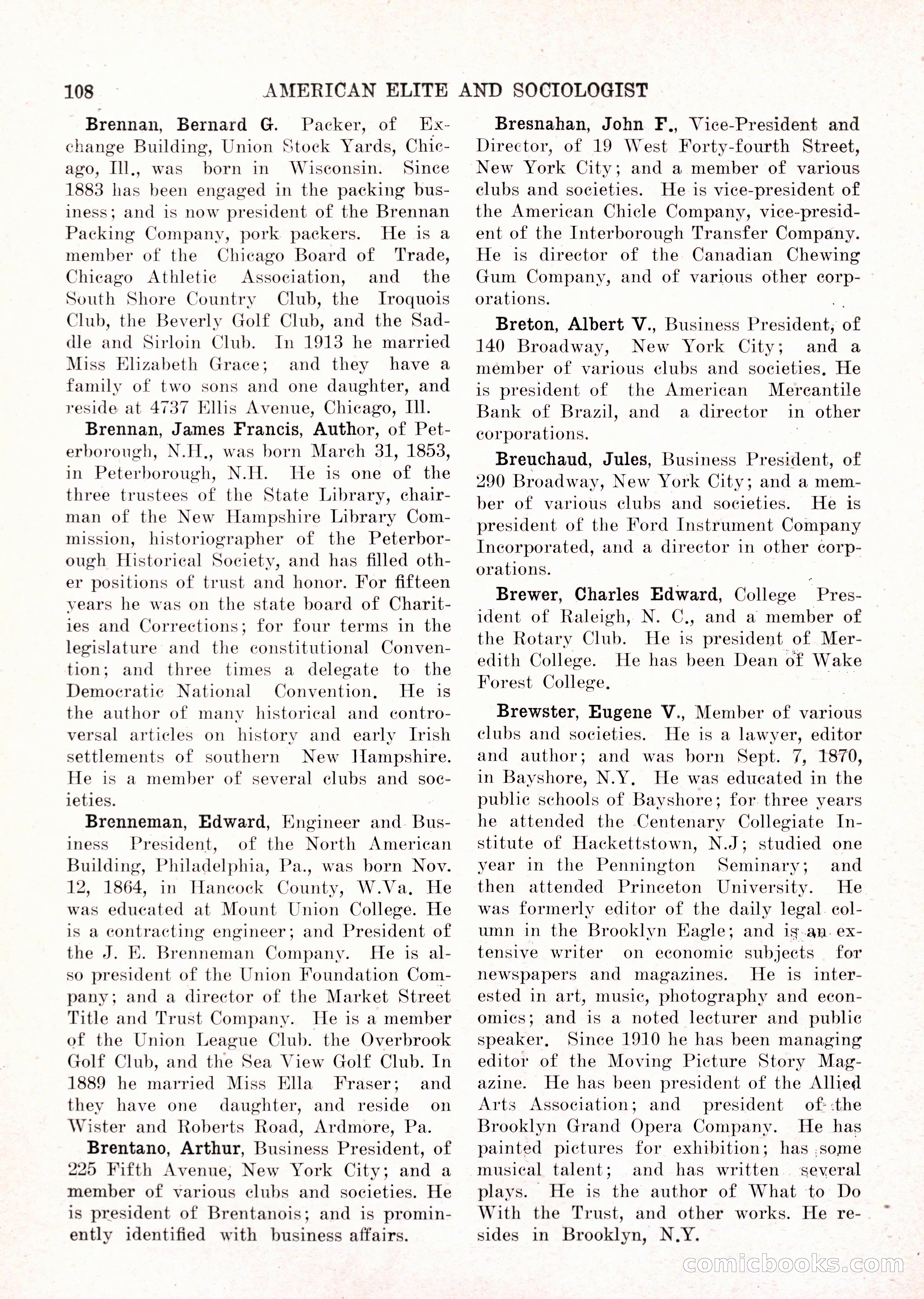 The American Elite and Sociologist Blue Book — page 92 of 396