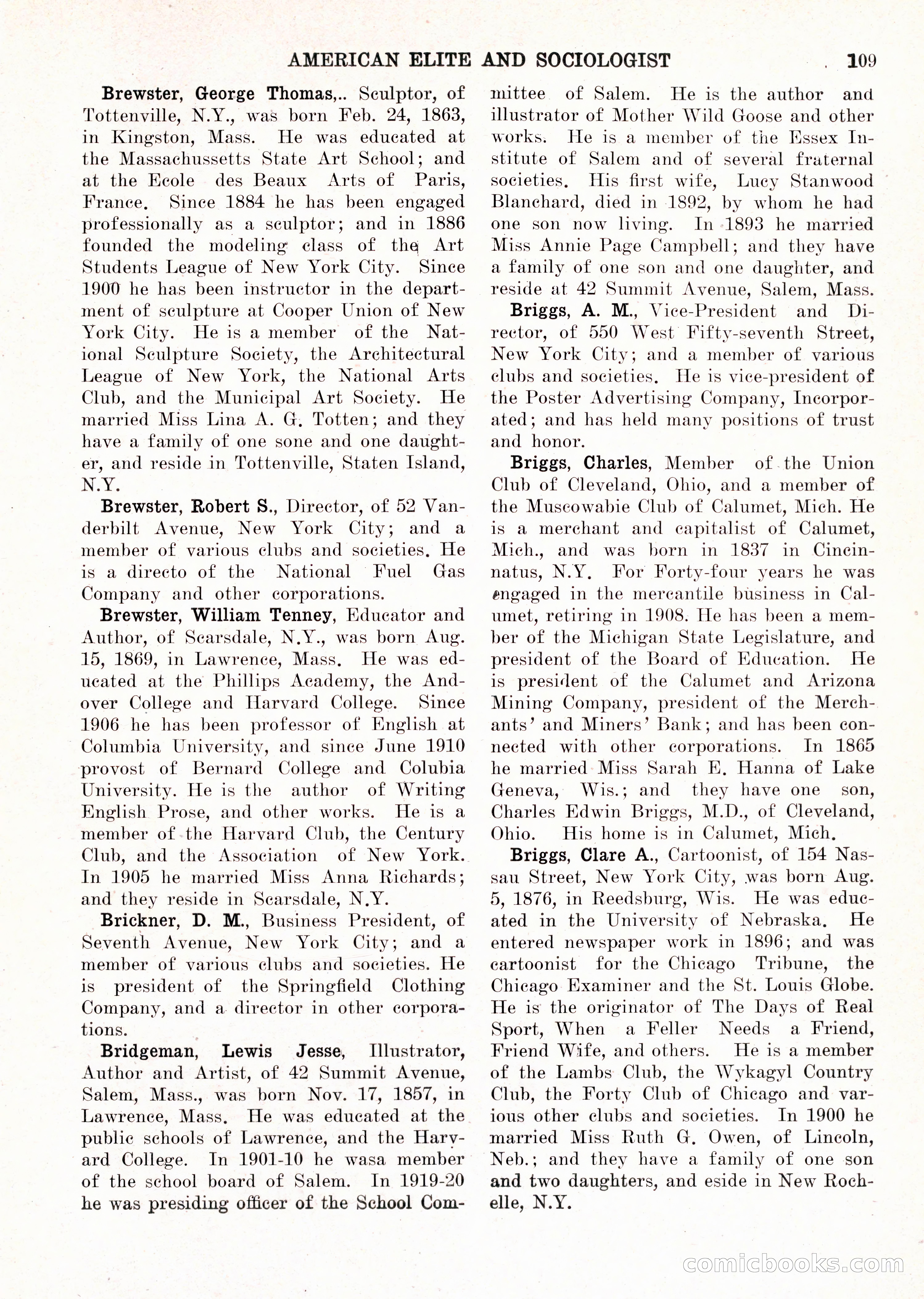 The American Elite and Sociologist Blue Book — page 93 of 396