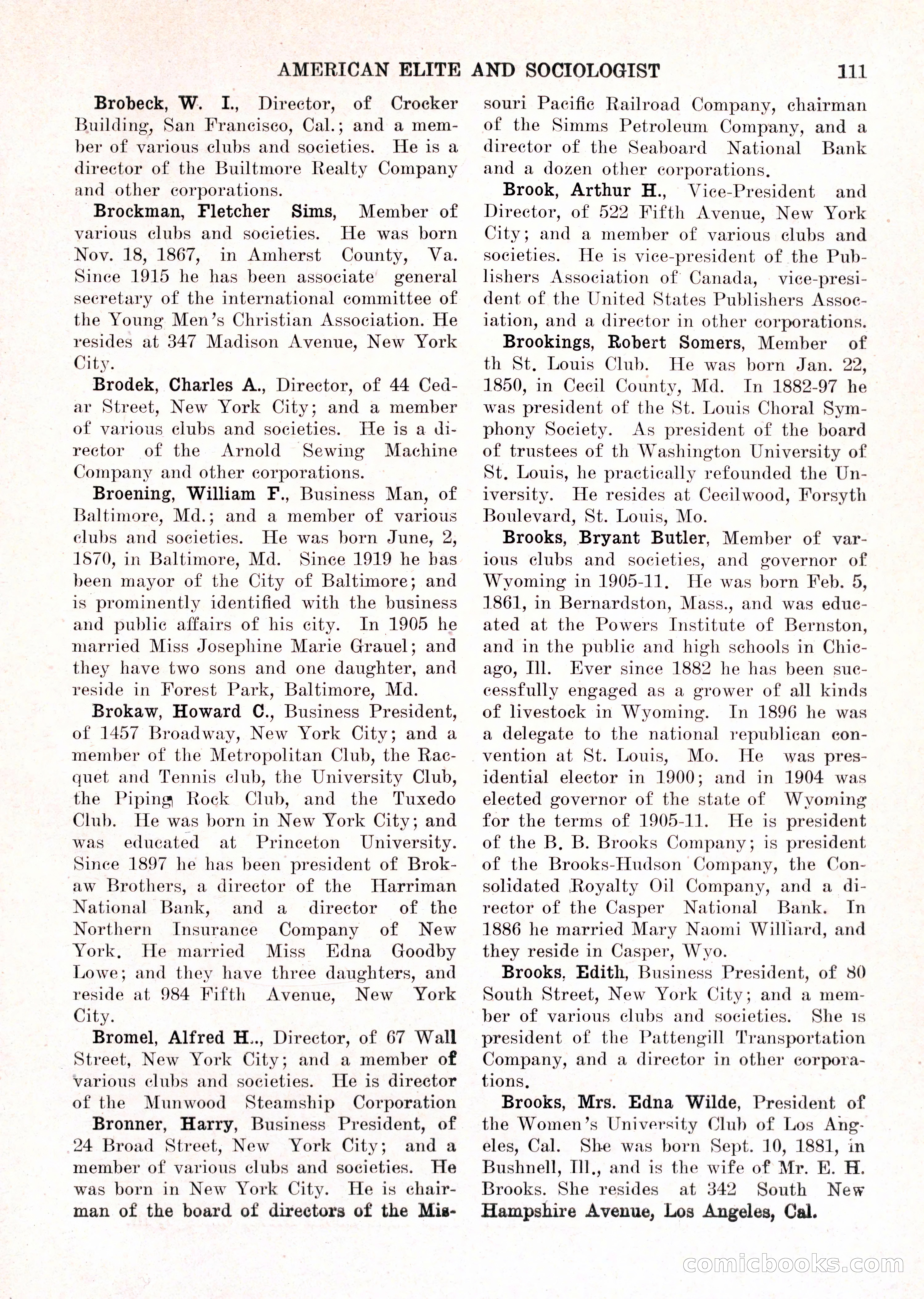 The American Elite and Sociologist Blue Book — page 95 of 396