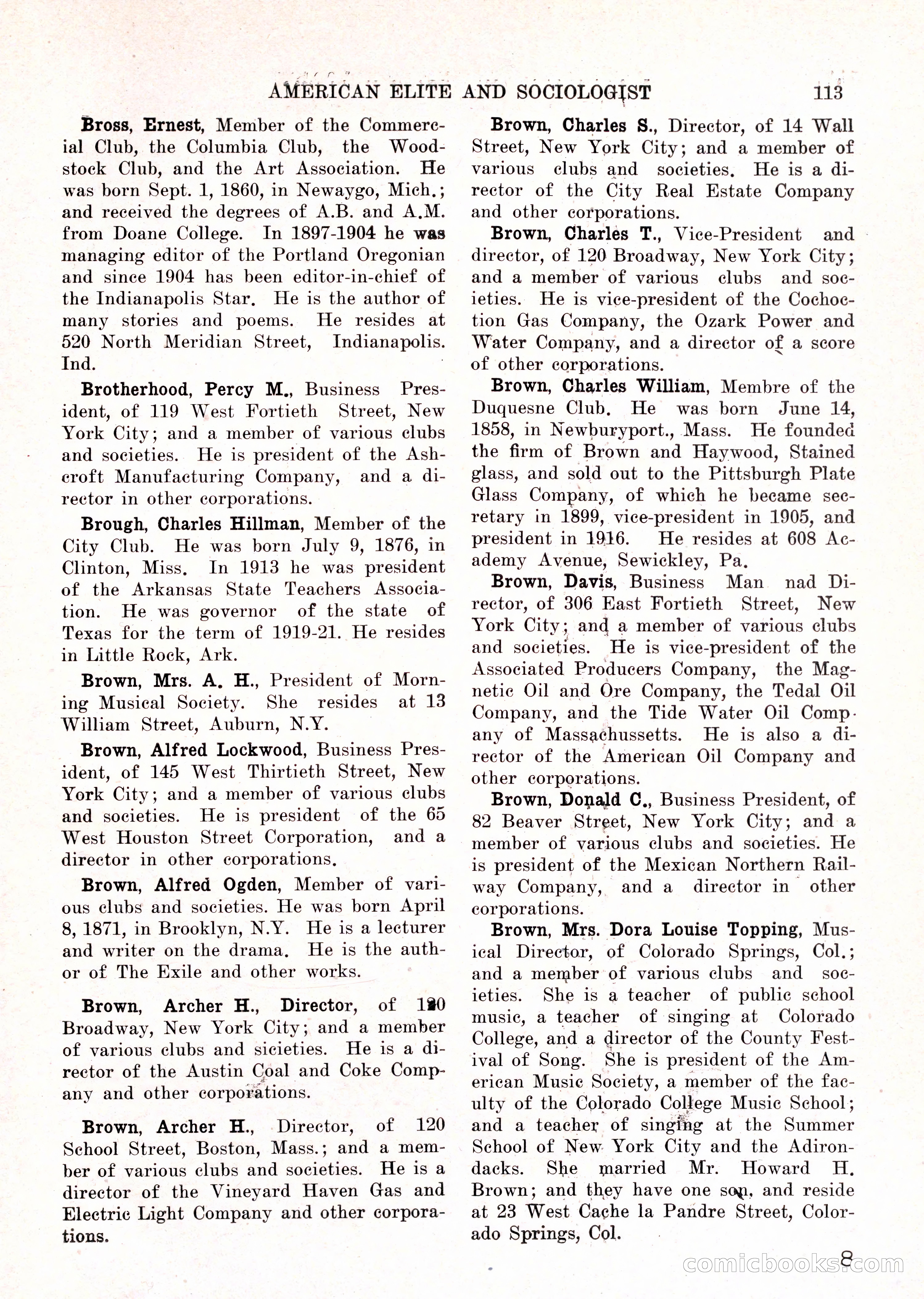 The American Elite and Sociologist Blue Book — page 97 of 396