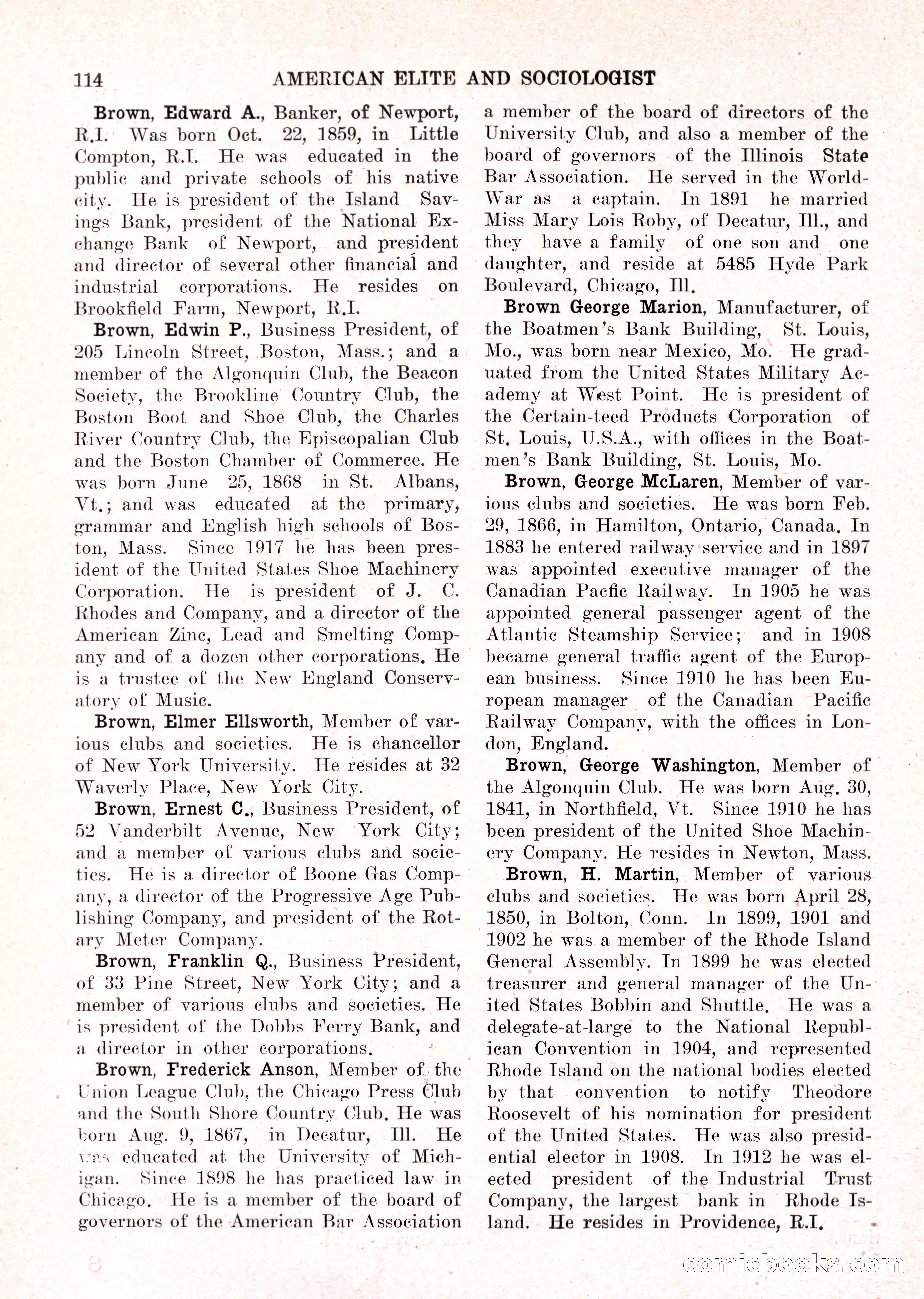The American Elite and Sociologist Blue Book — page 98 of 396