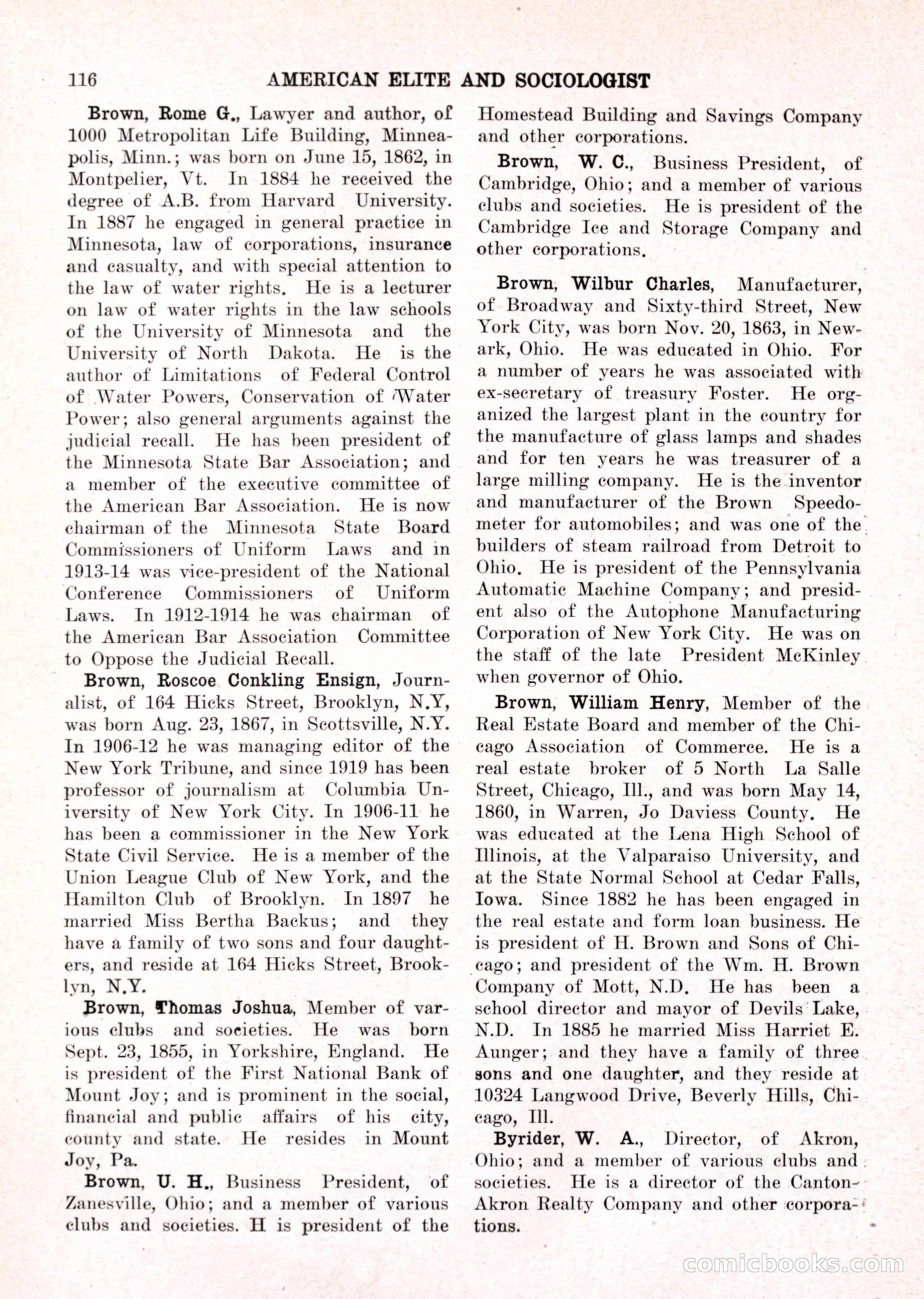 The American Elite and Sociologist Blue Book — page 100 of 396