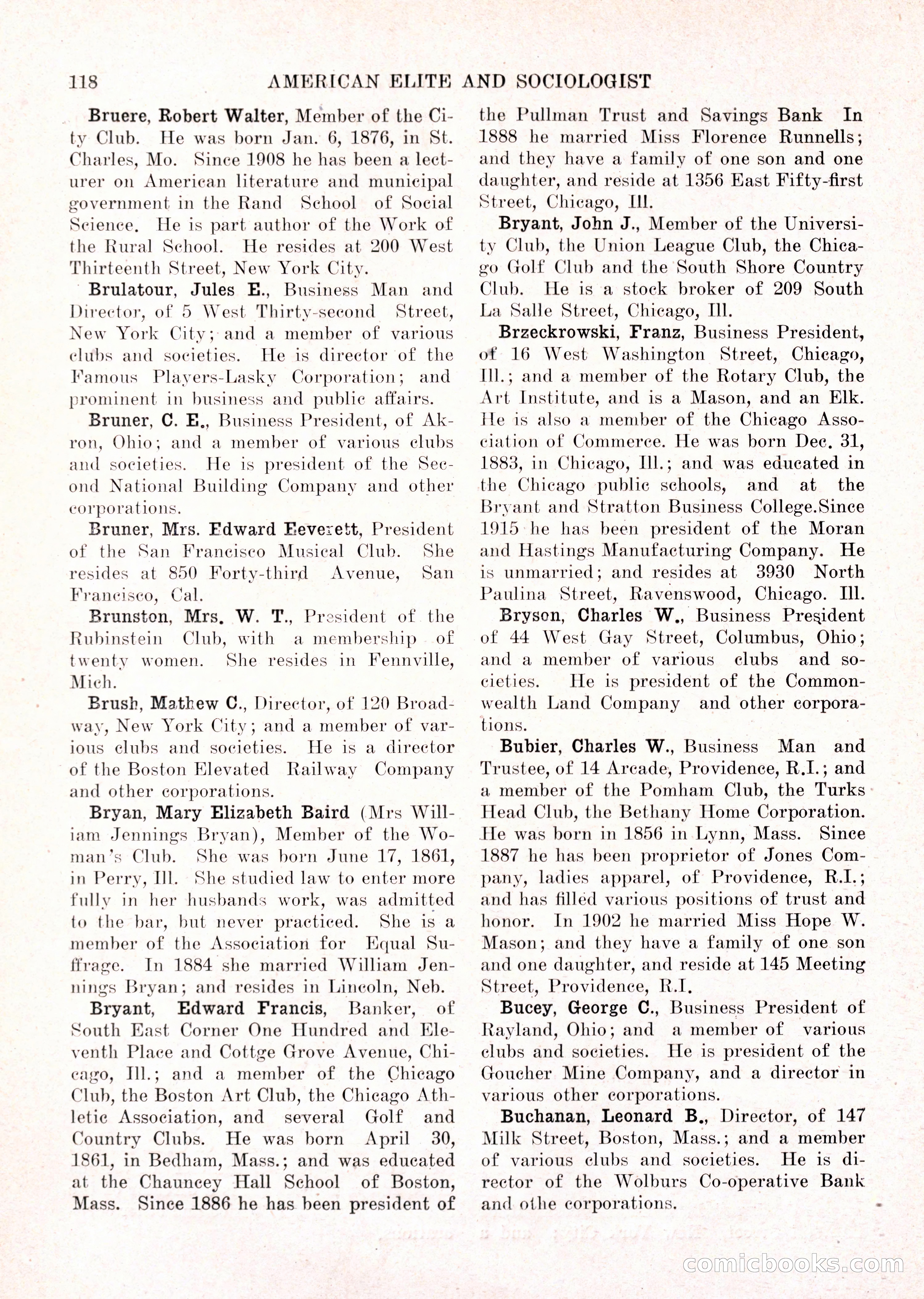 The American Elite and Sociologist Blue Book — page 102 of 396