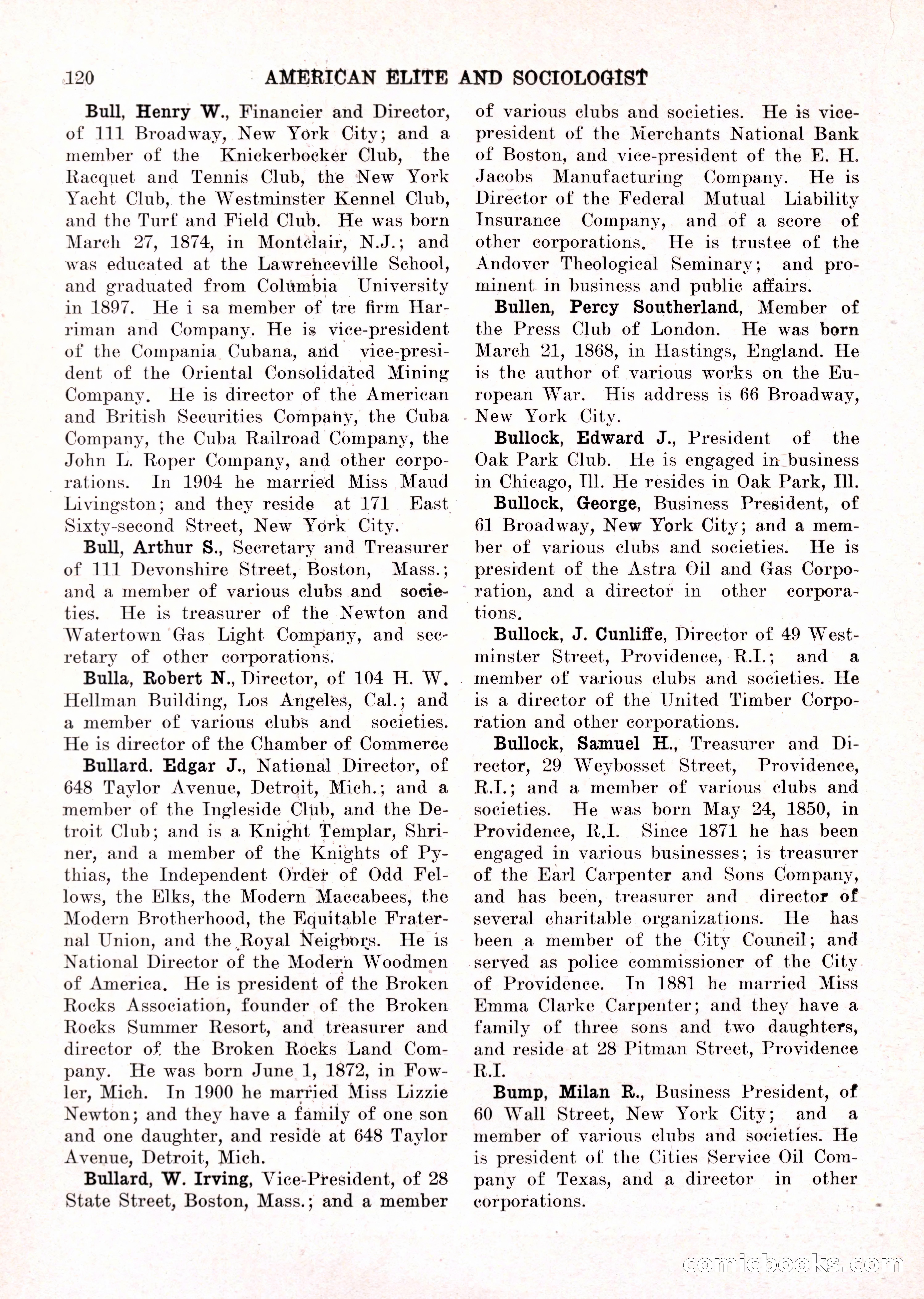 The American Elite and Sociologist Blue Book — page 104 of 396