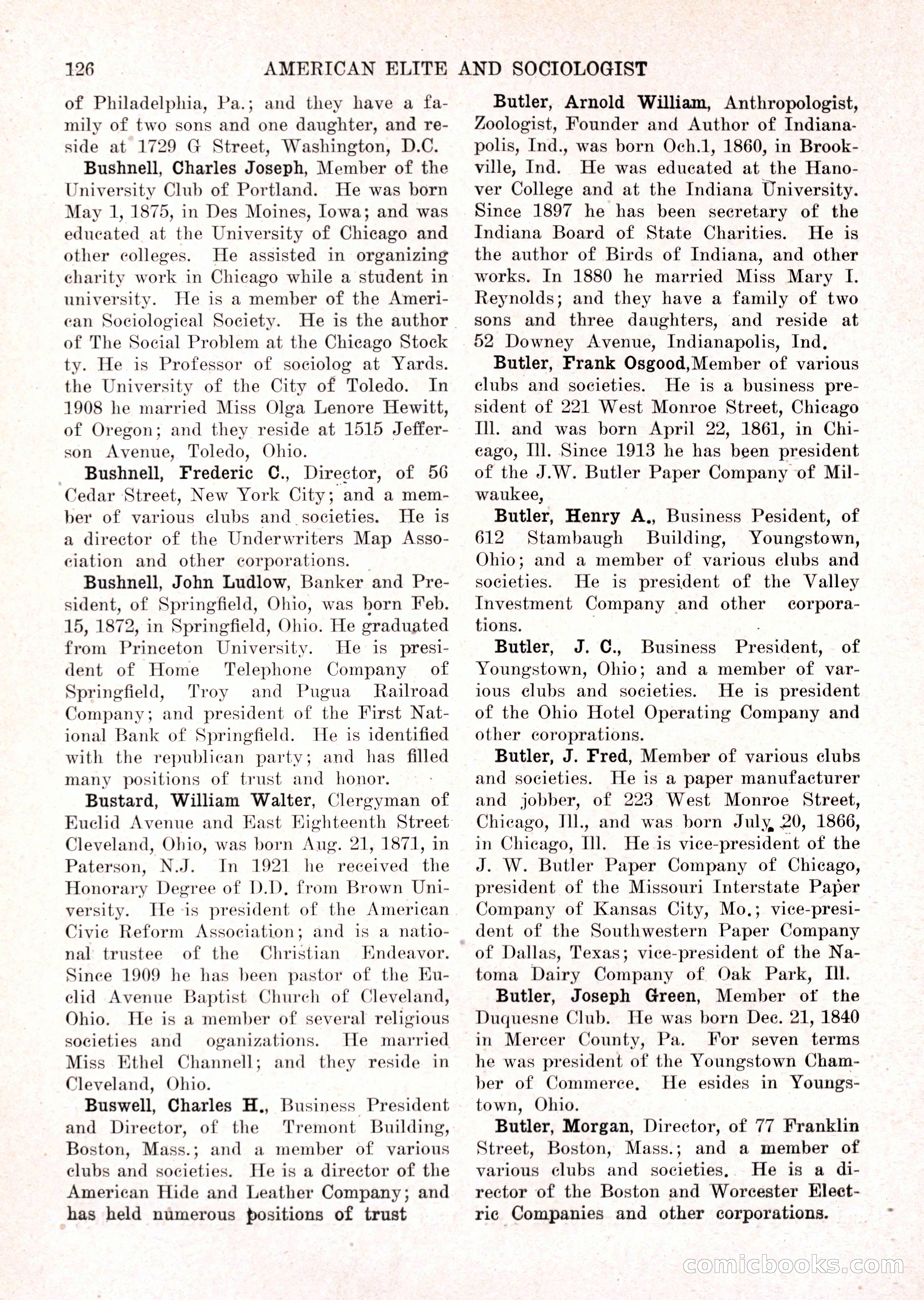 The American Elite and Sociologist Blue Book — page 110 of 396