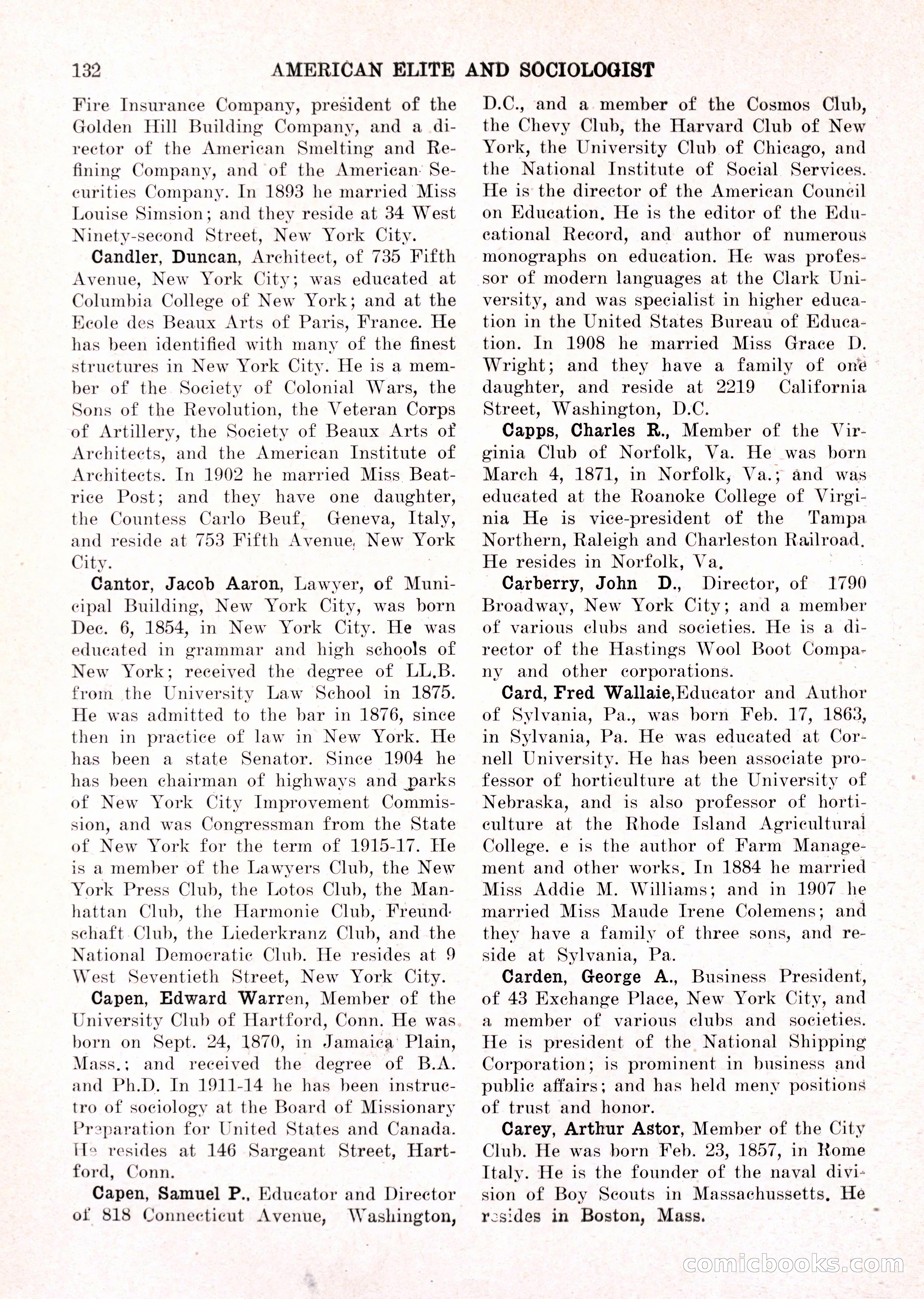 The American Elite and Sociologist Blue Book — page 116 of 396