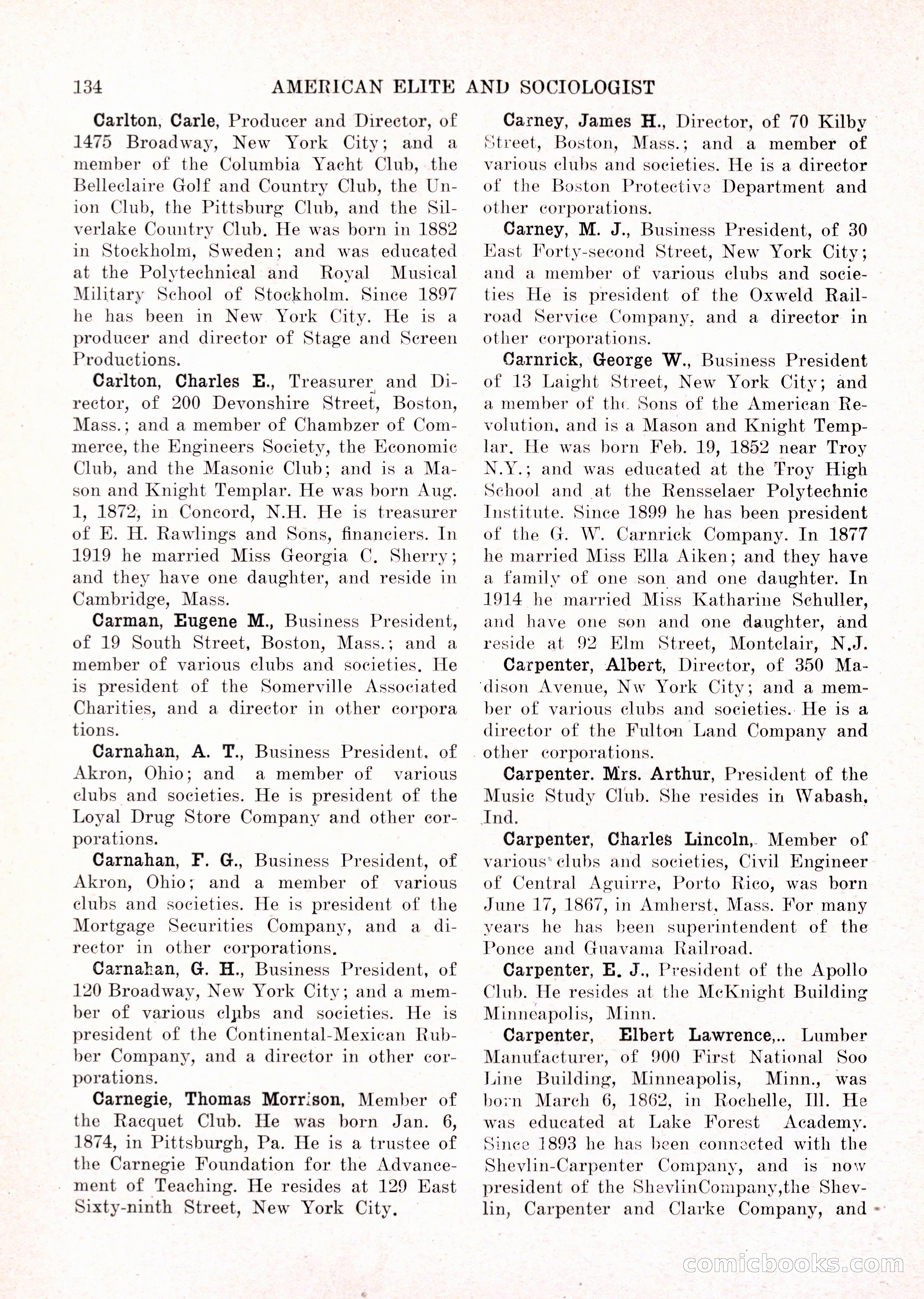 The American Elite and Sociologist Blue Book — page 118 of 396