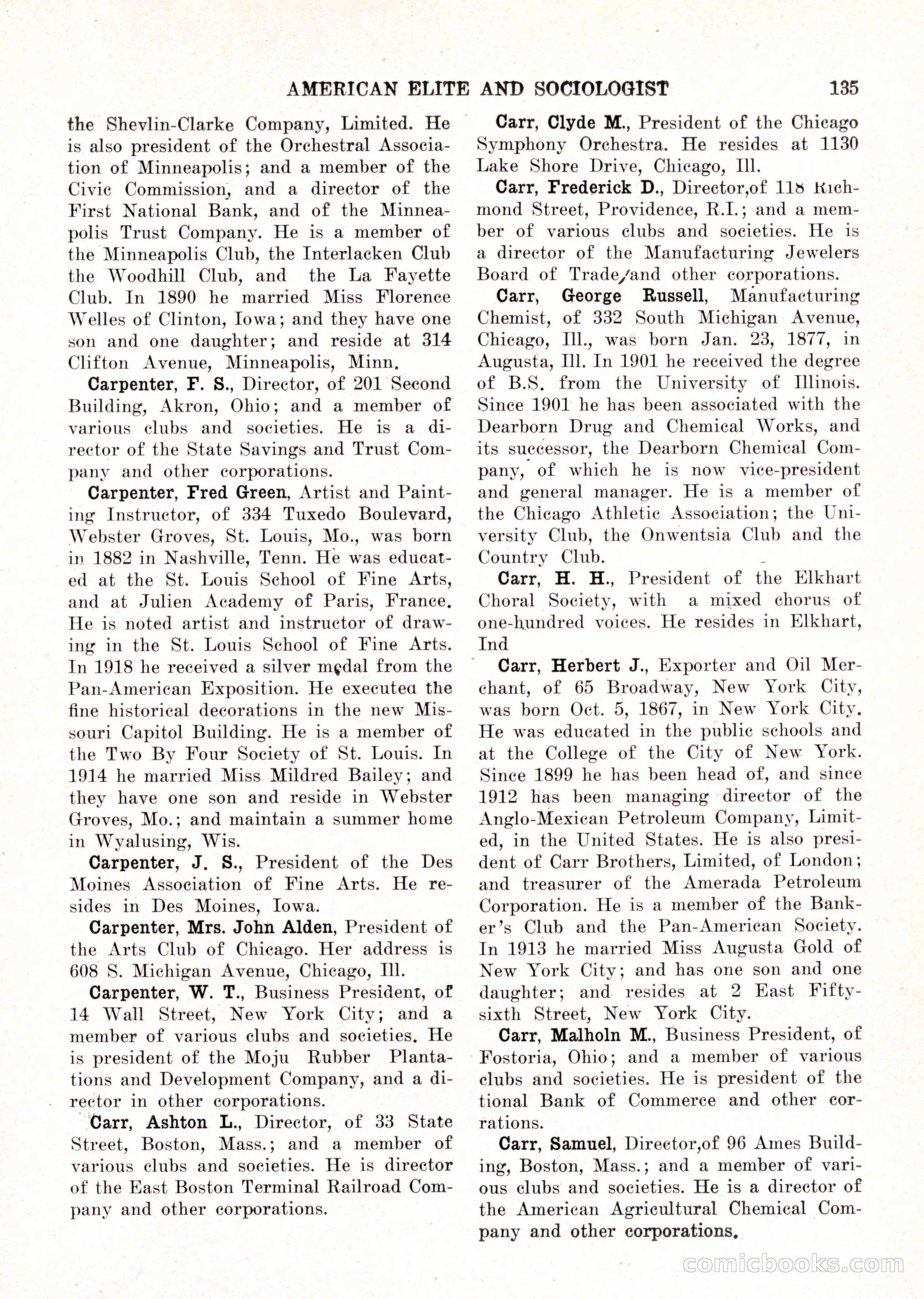 The American Elite and Sociologist Blue Book — page 119 of 396