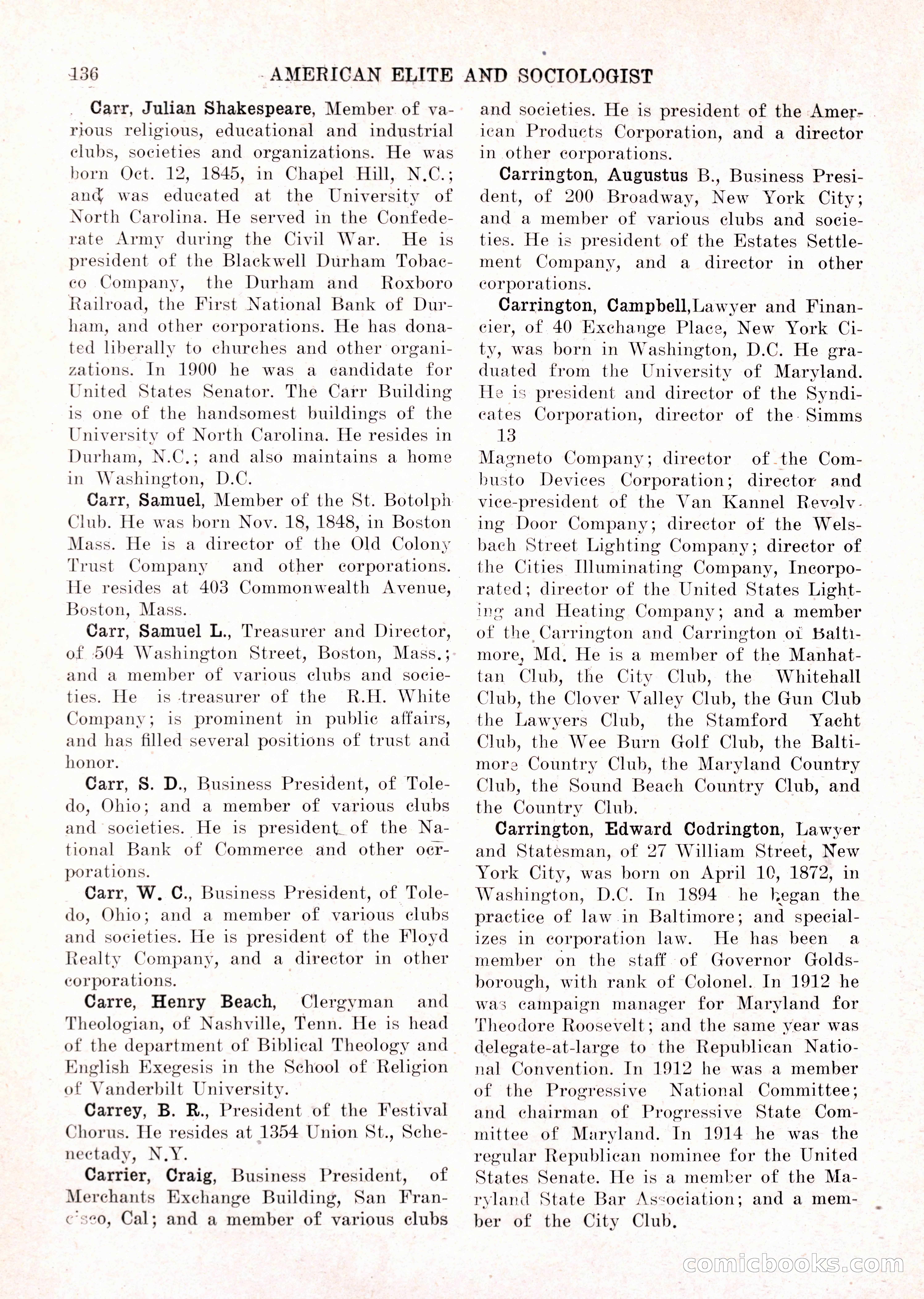 The American Elite and Sociologist Blue Book — page 120 of 396