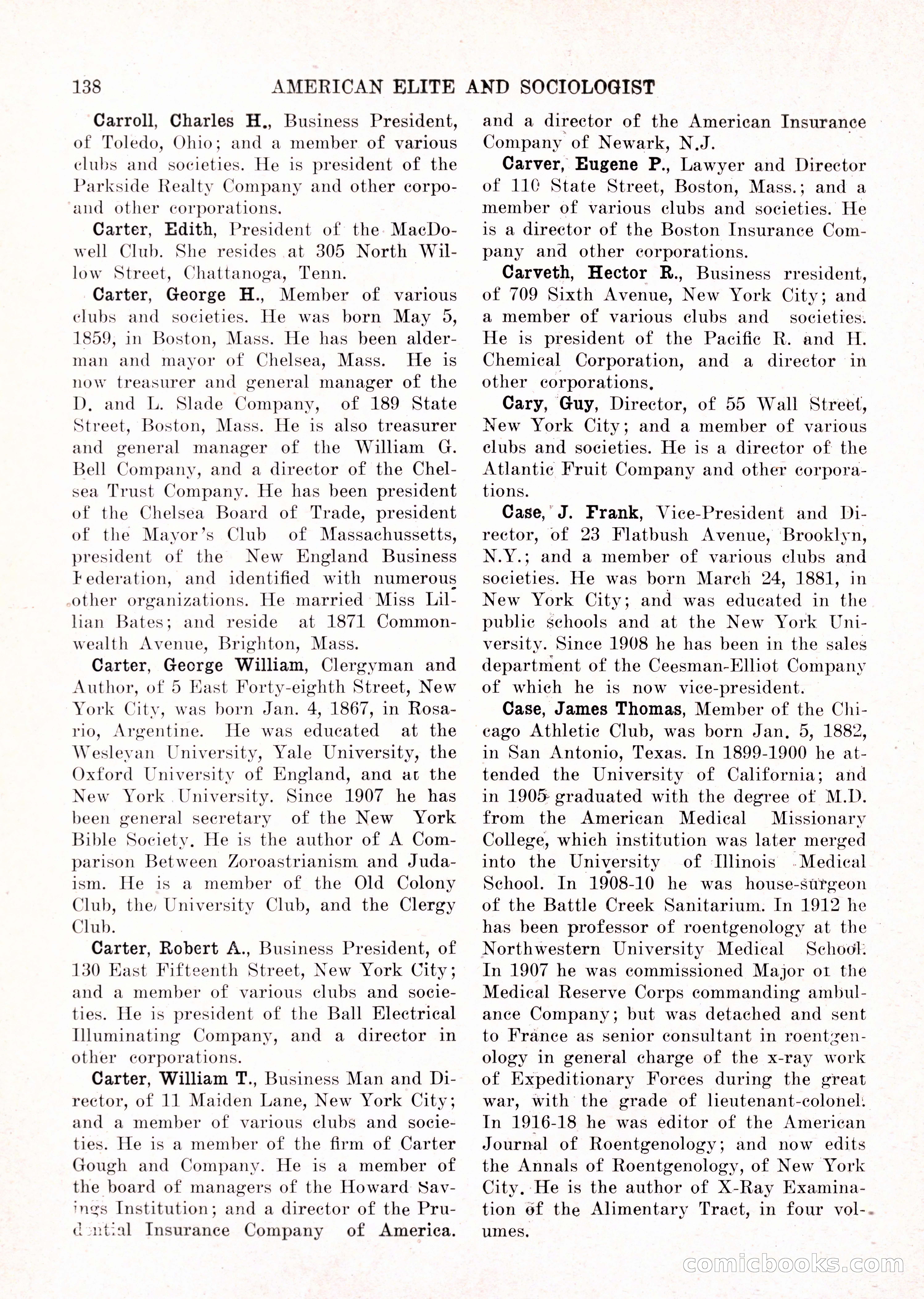 The American Elite and Sociologist Blue Book — page 122 of 396