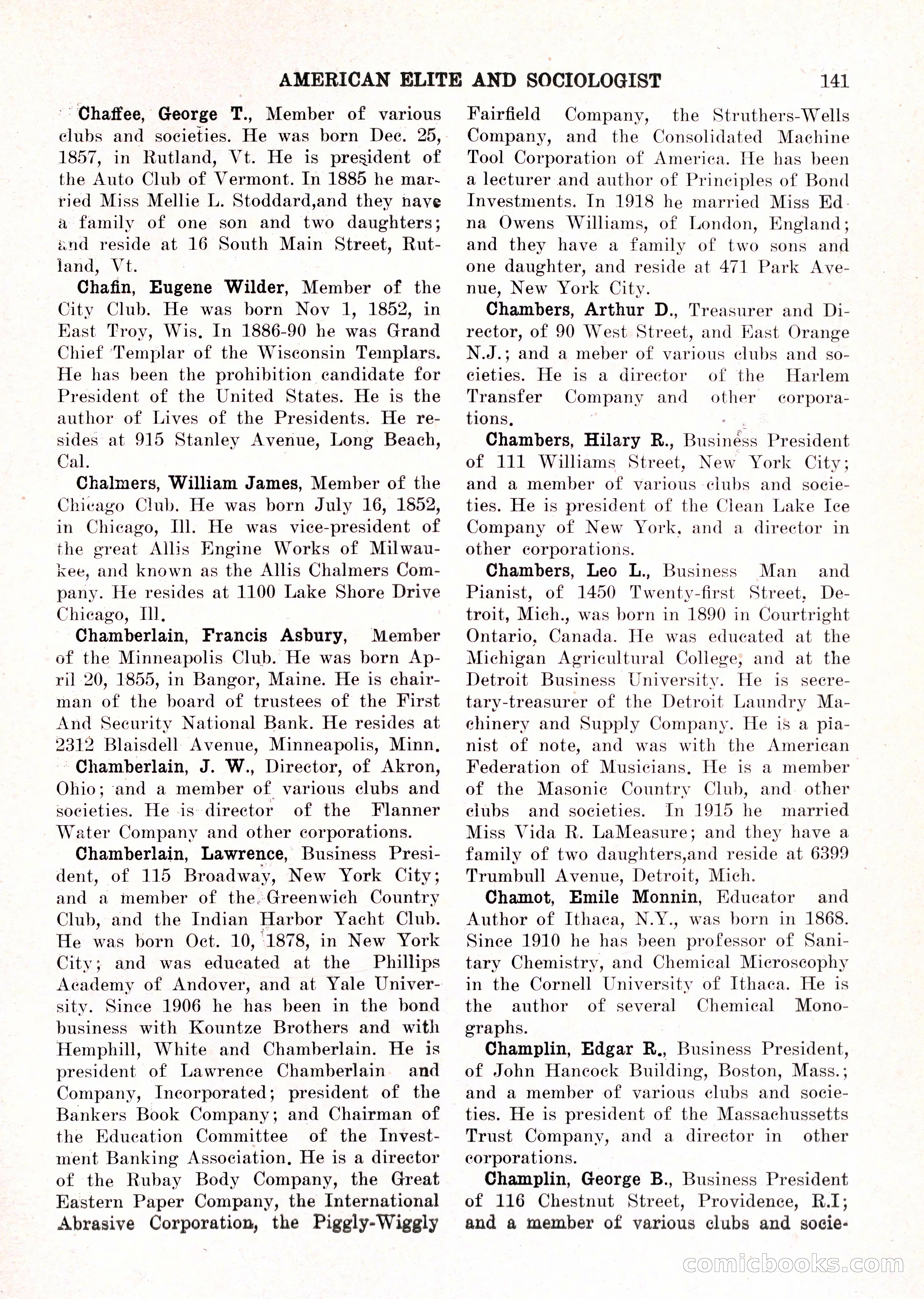 The American Elite and Sociologist Blue Book — page 125 of 396