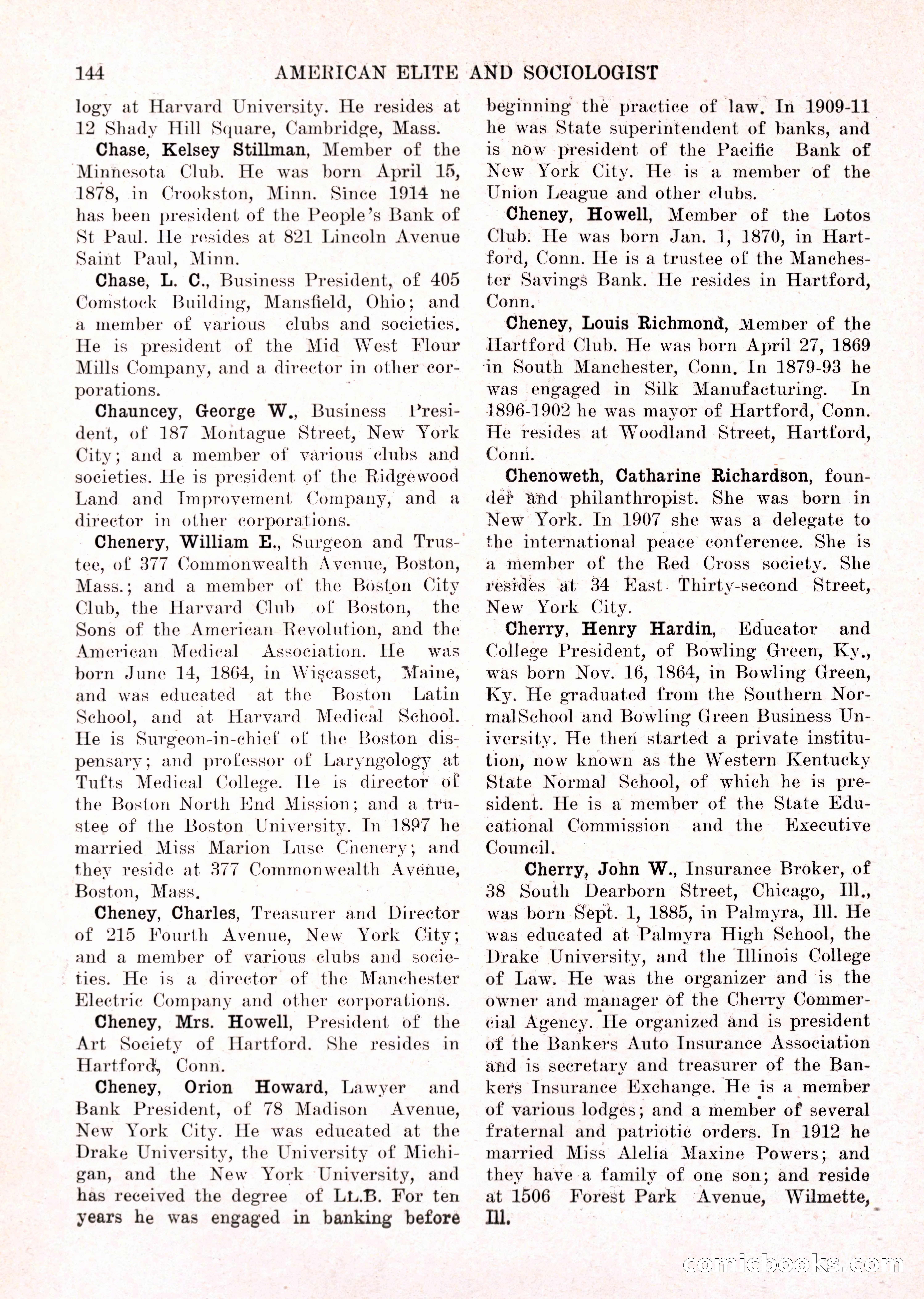 The American Elite and Sociologist Blue Book — page 128 of 396