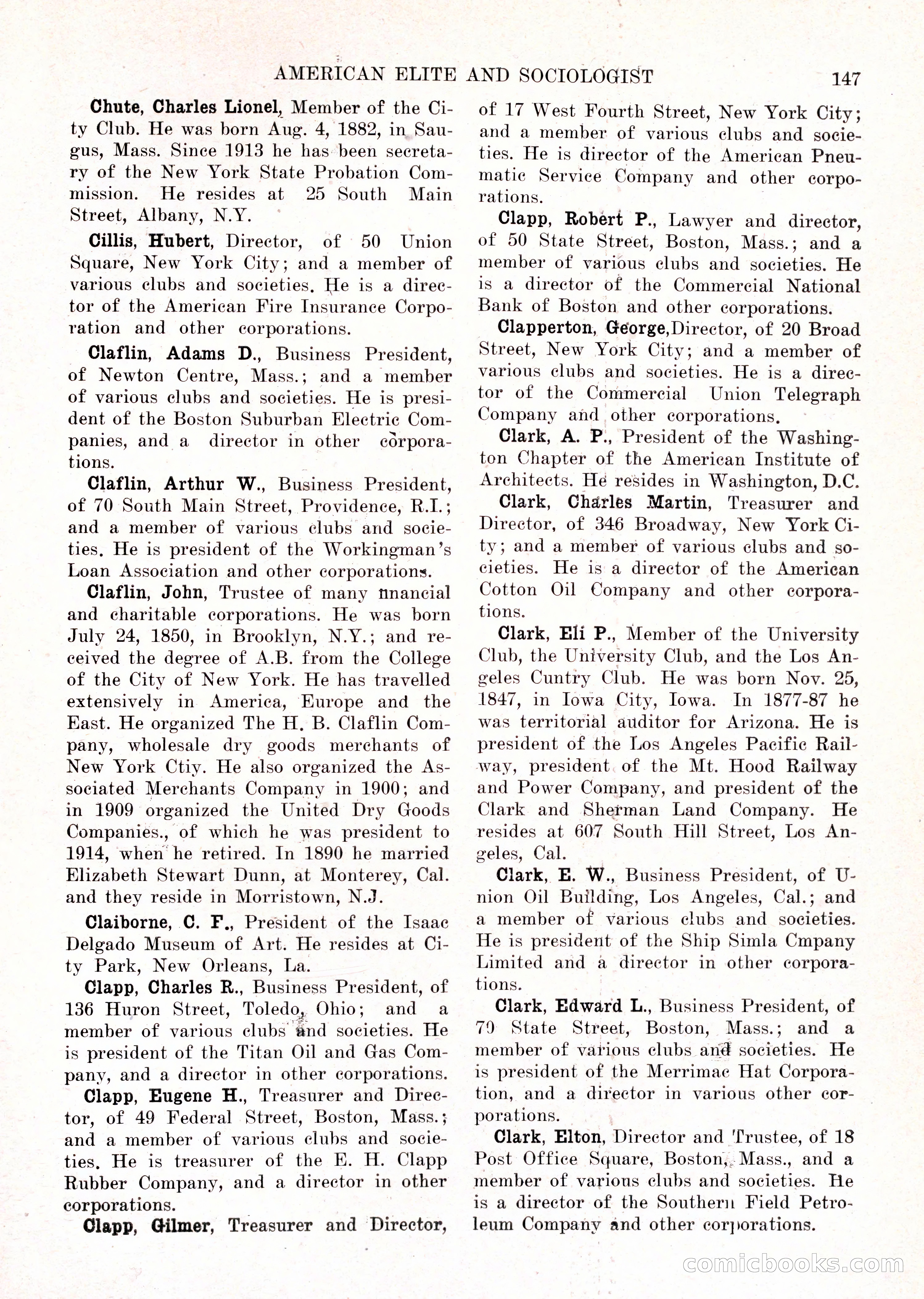 The American Elite and Sociologist Blue Book — page 131 of 396