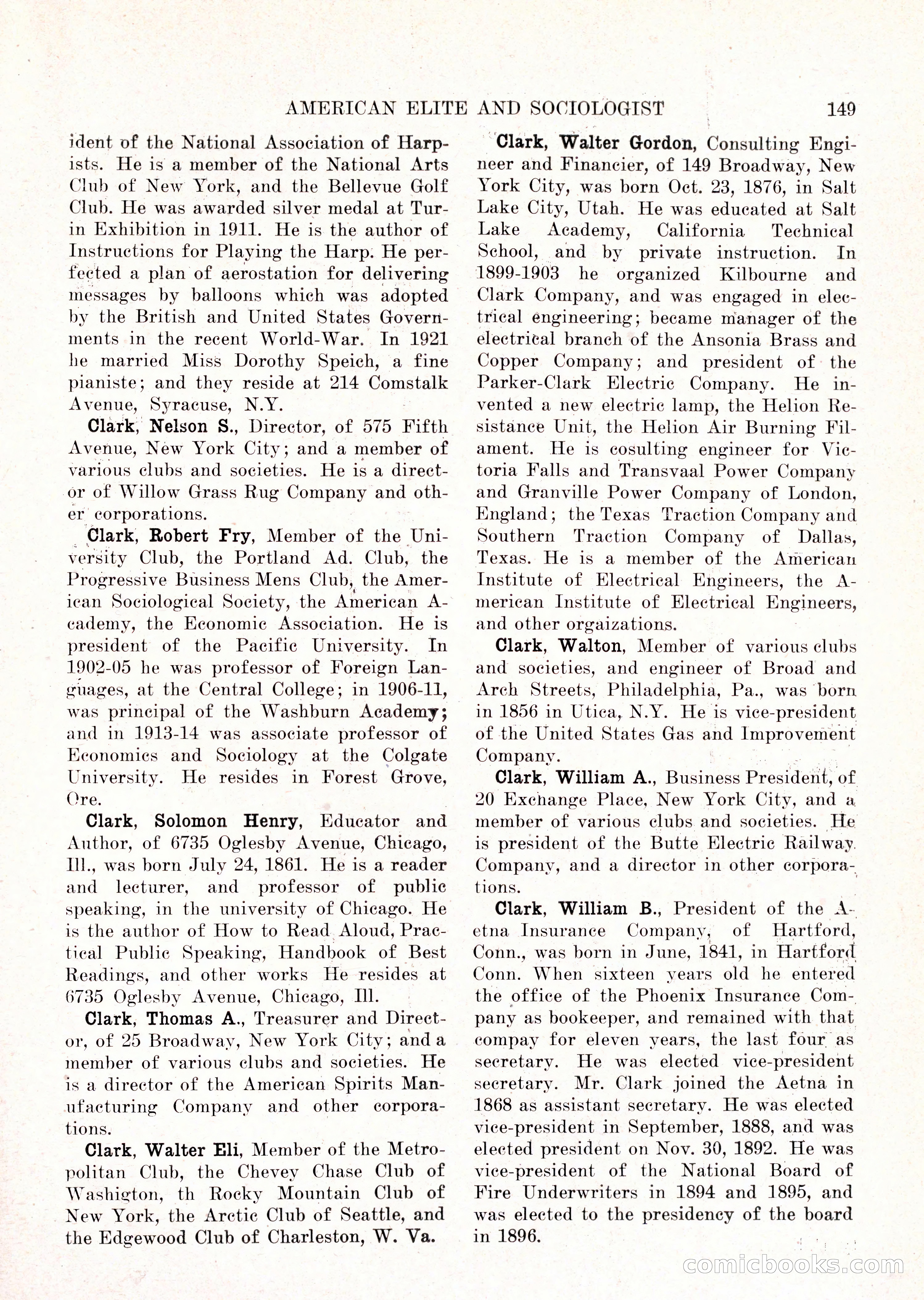 The American Elite and Sociologist Blue Book — page 133 of 396
