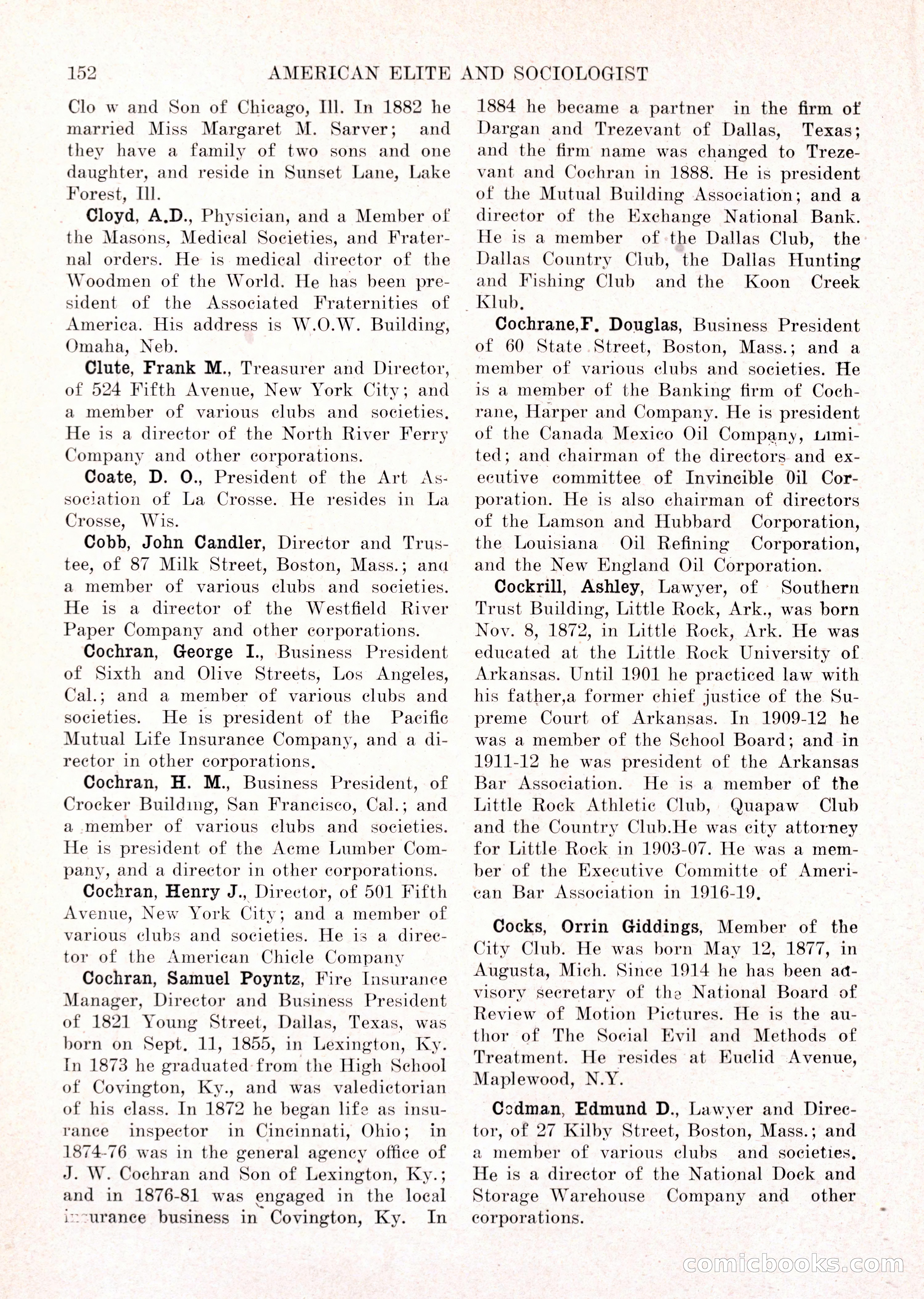 The American Elite and Sociologist Blue Book — page 136 of 396