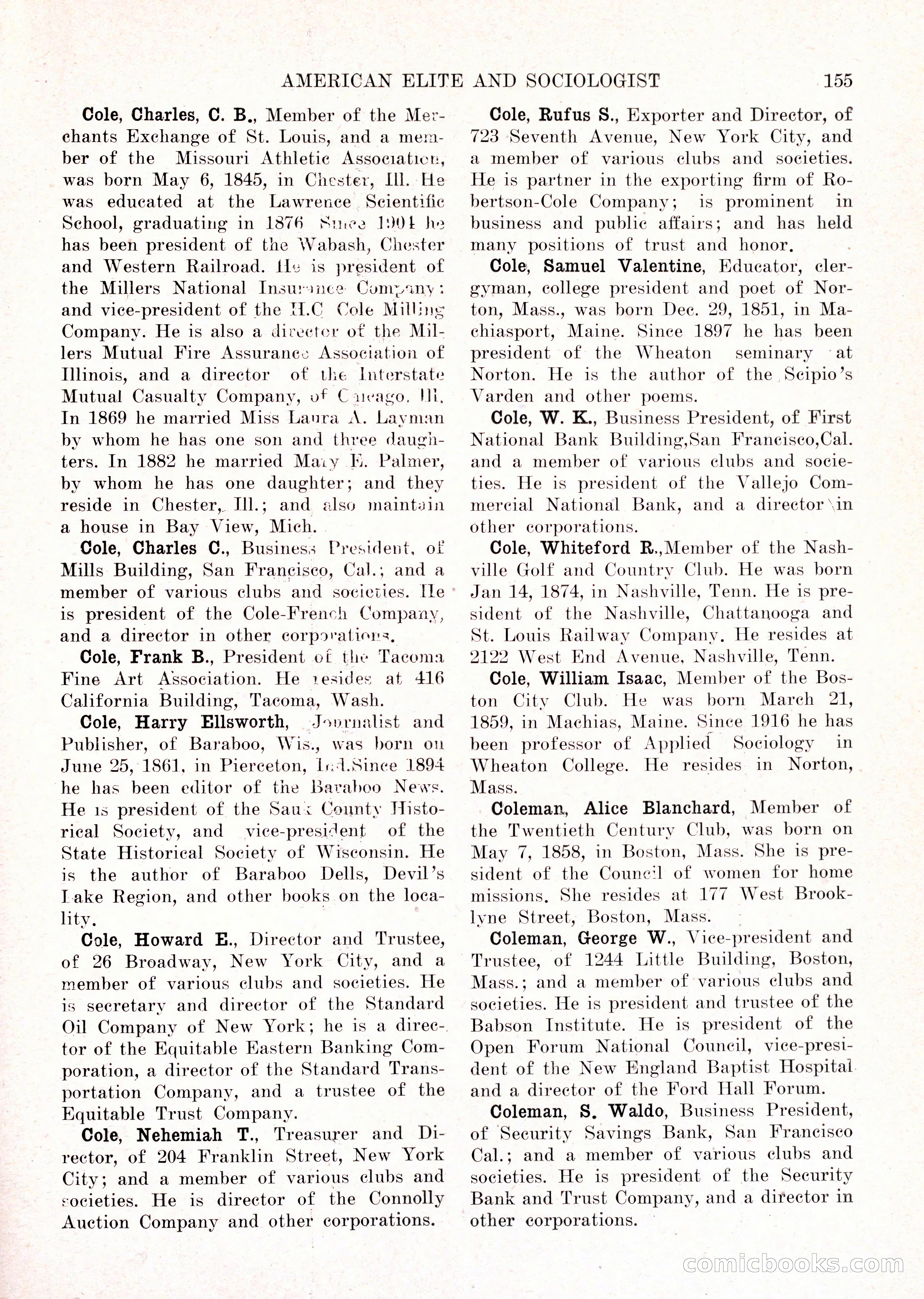 The American Elite and Sociologist Blue Book — page 139 of 396