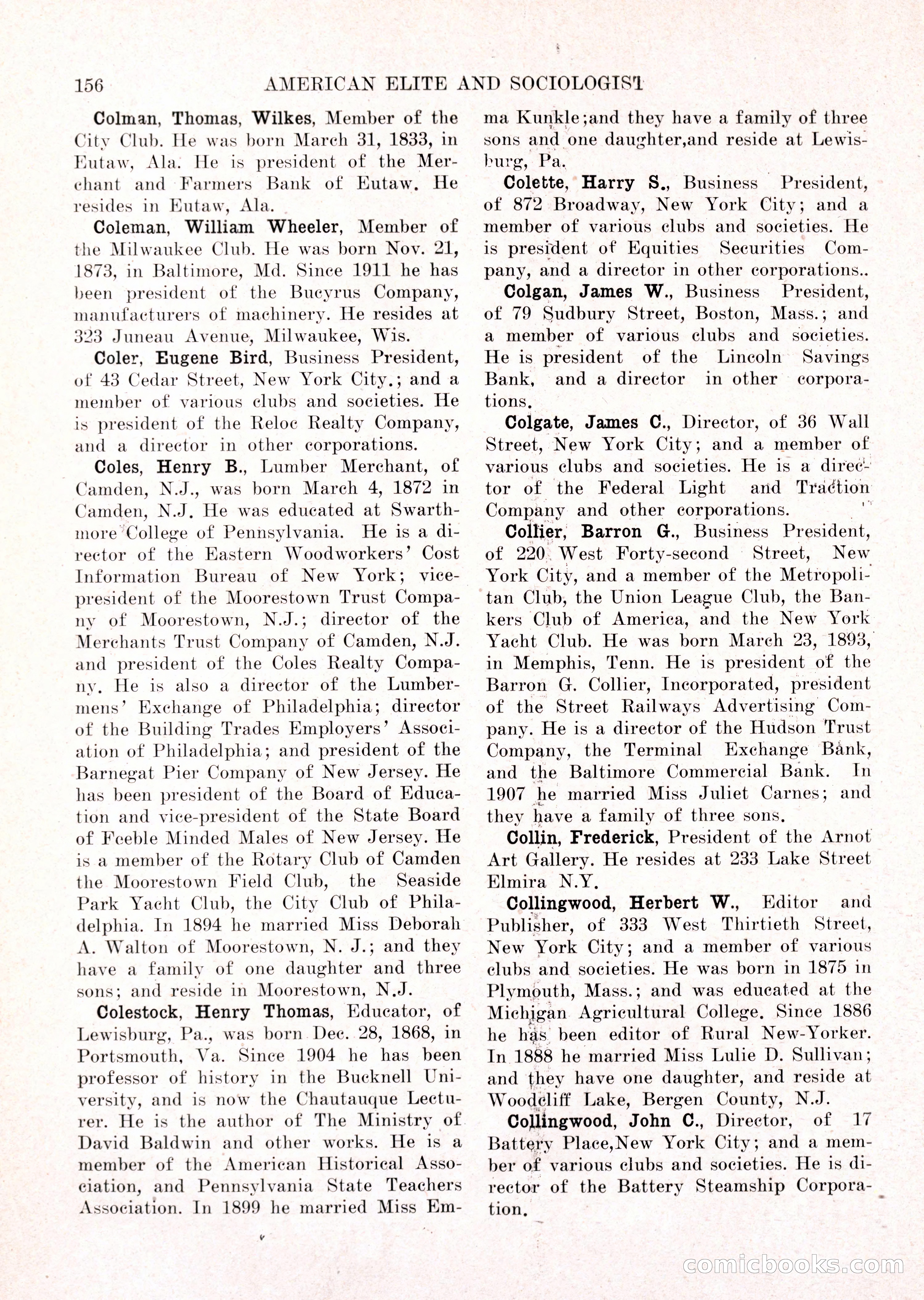 The American Elite and Sociologist Blue Book — page 140 of 396