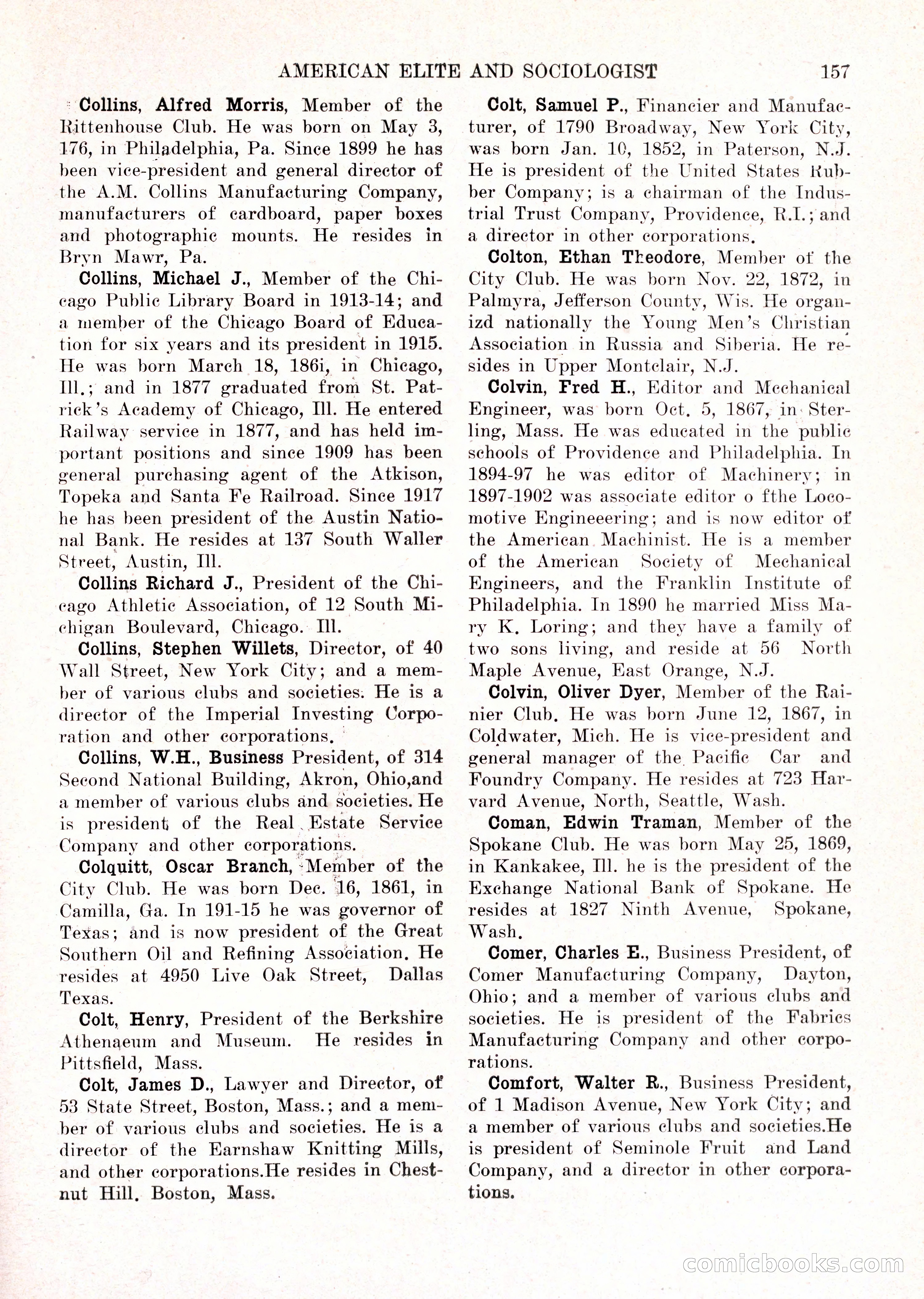 The American Elite and Sociologist Blue Book — page 141 of 396