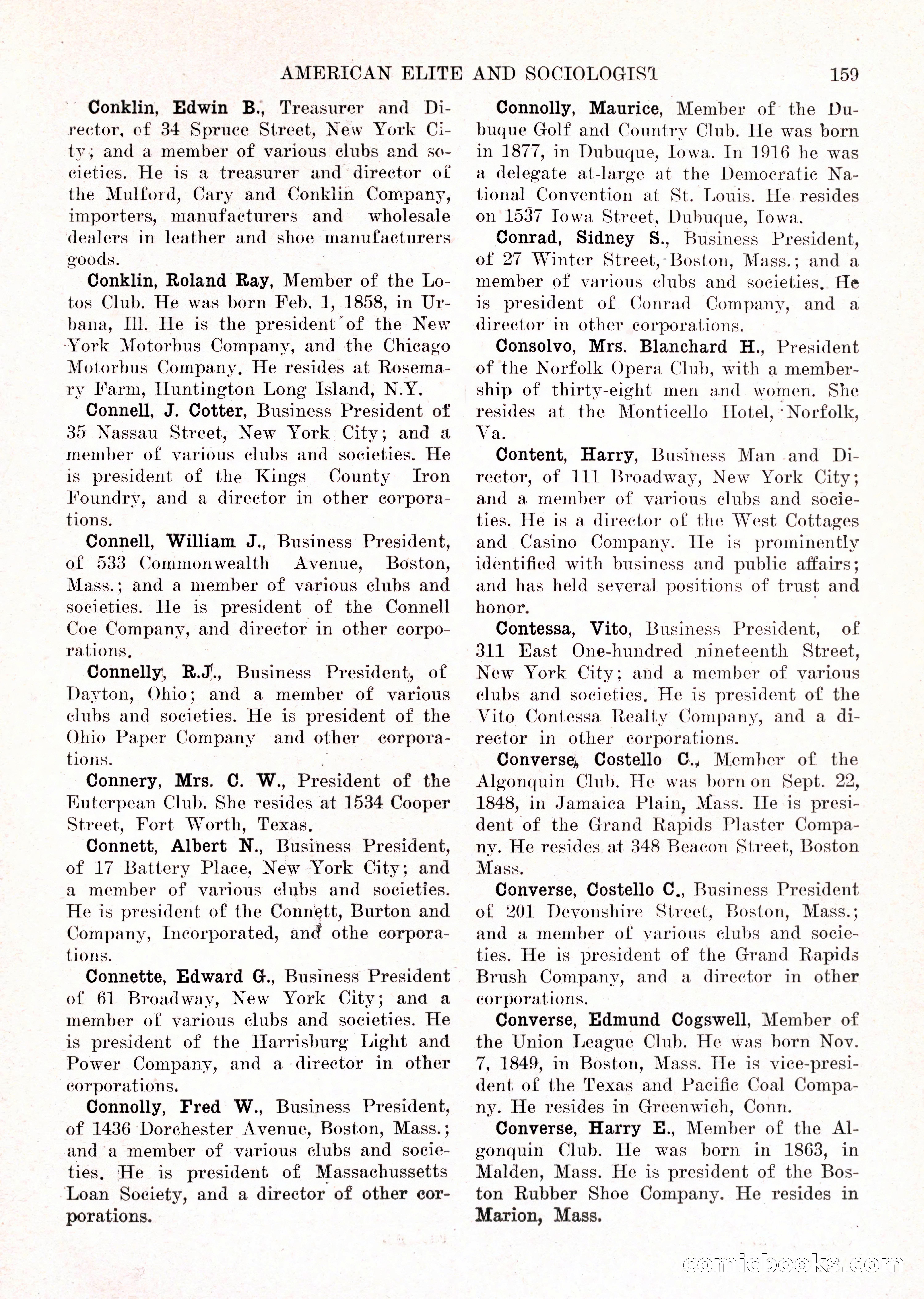 The American Elite and Sociologist Blue Book — page 143 of 396