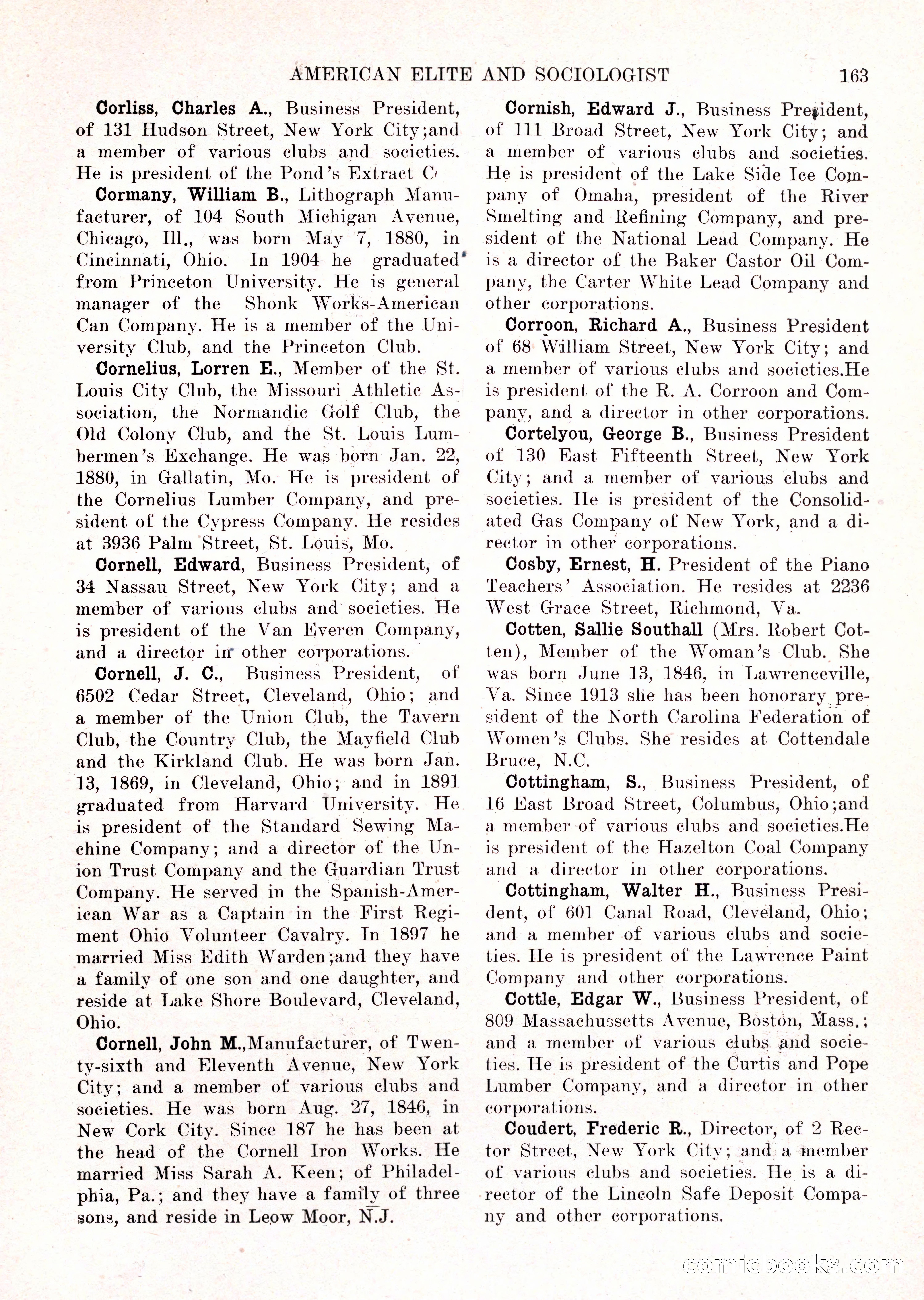 The American Elite and Sociologist Blue Book — page 147 of 396