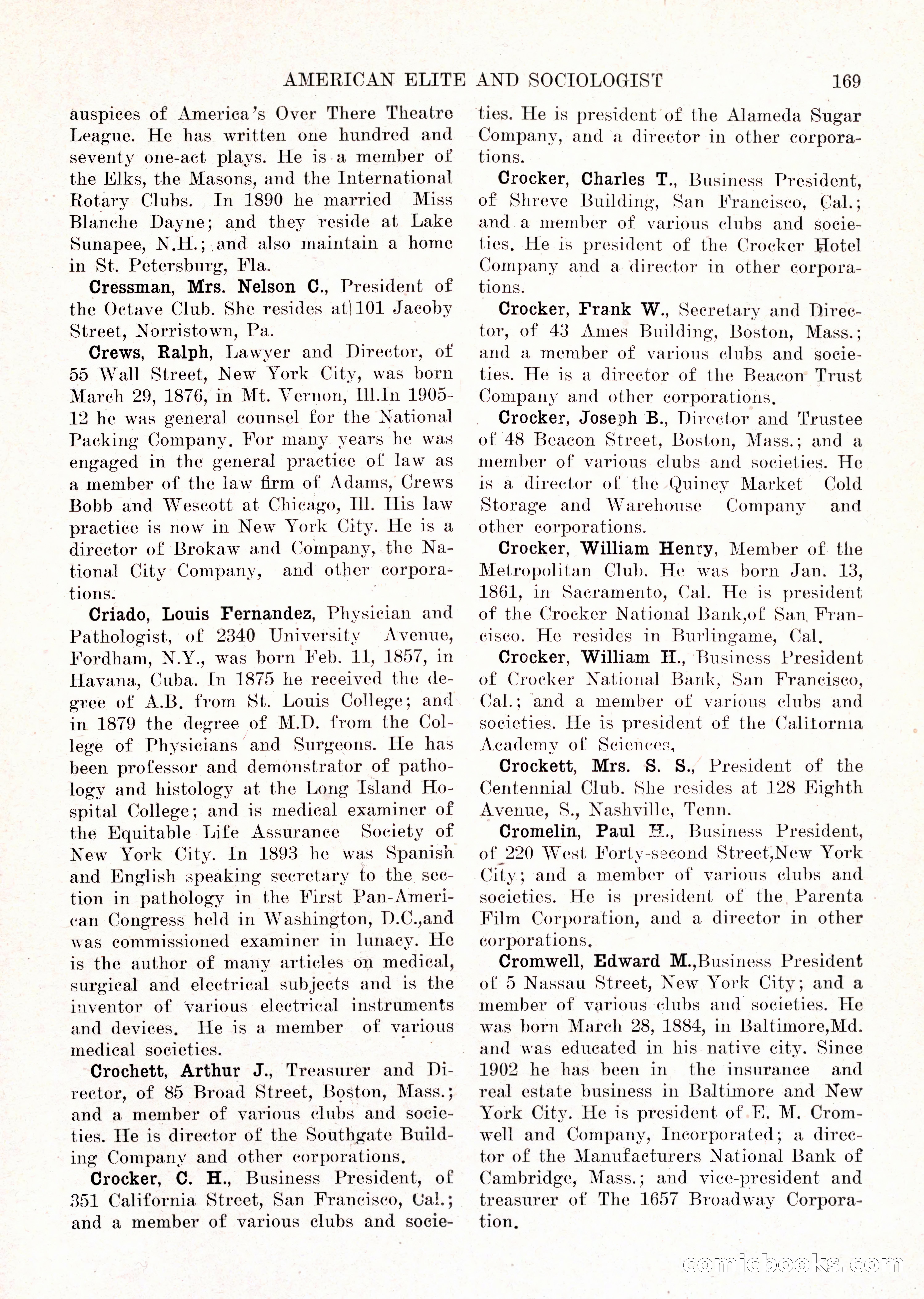 The American Elite and Sociologist Blue Book — page 153 of 396