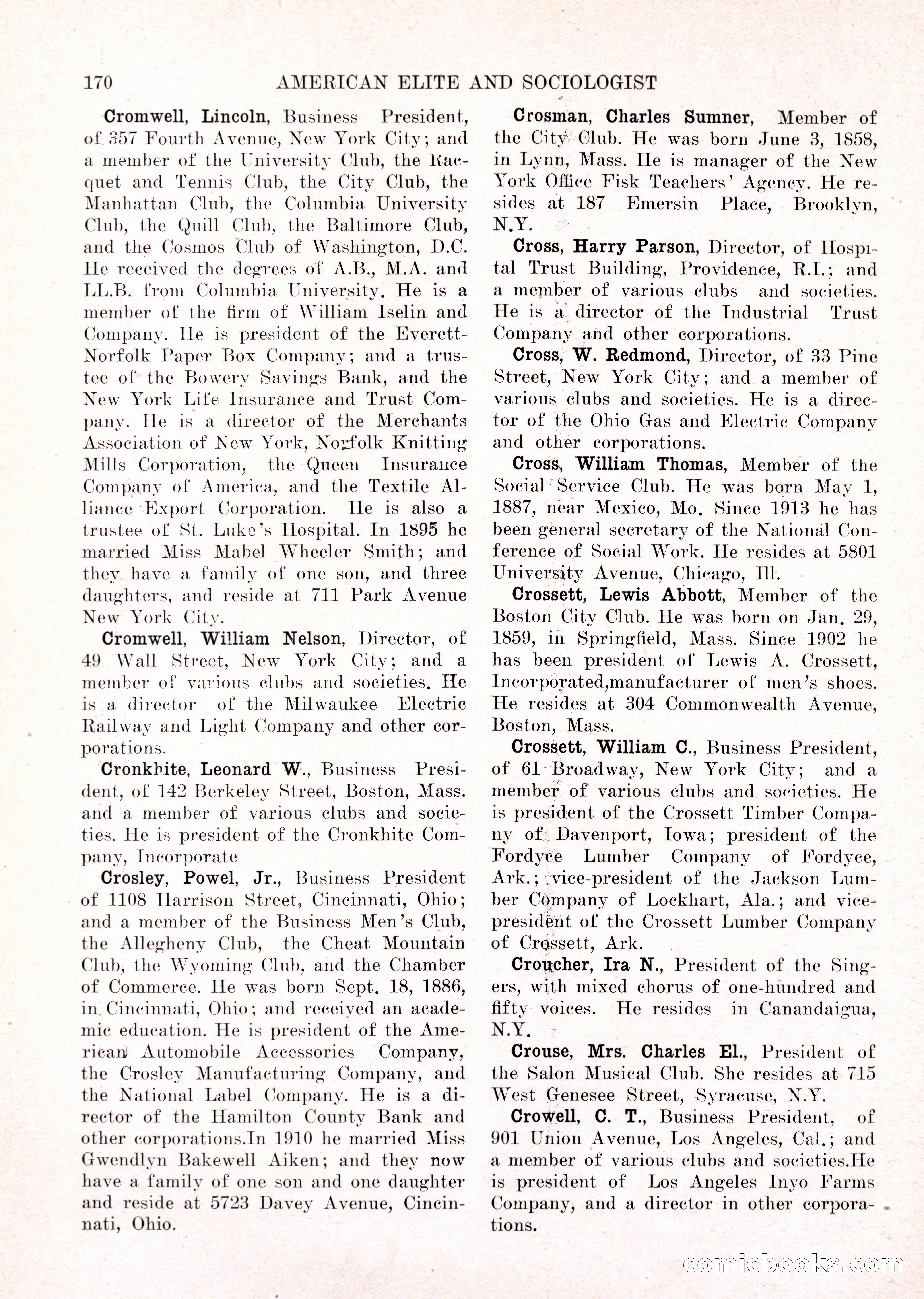 The American Elite and Sociologist Blue Book — page 154 of 396