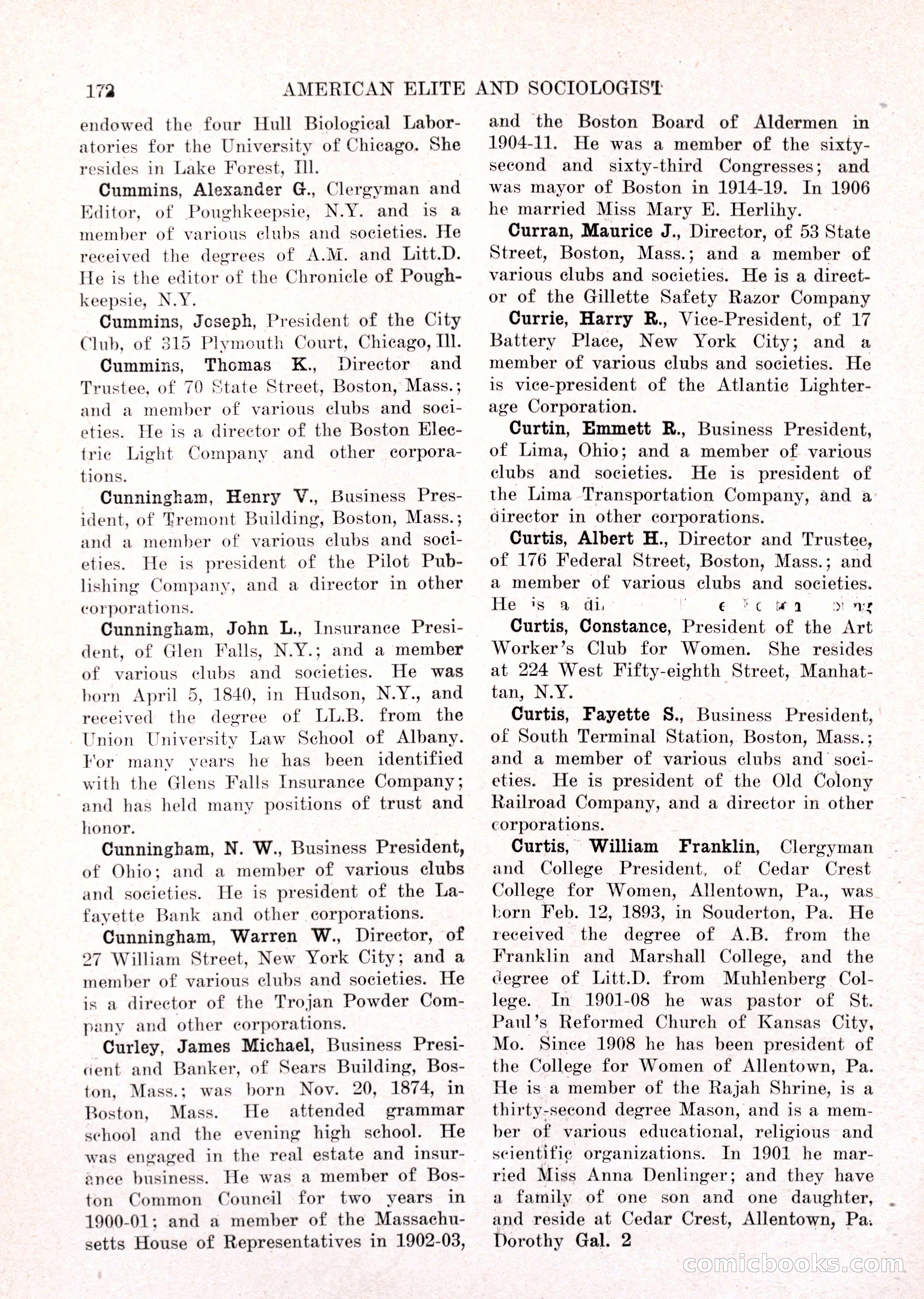 The American Elite and Sociologist Blue Book — page 156 of 396