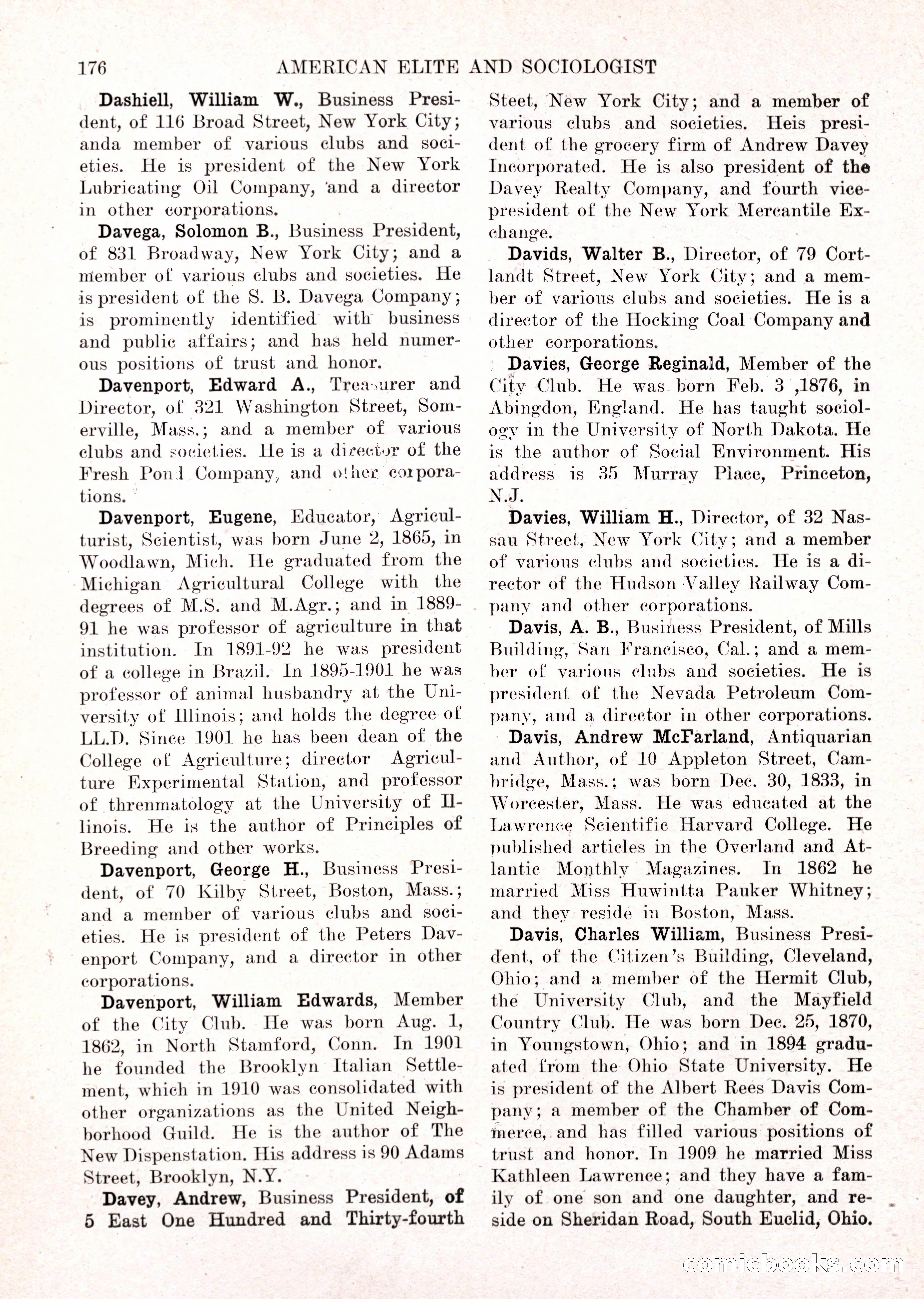 The American Elite and Sociologist Blue Book — page 160 of 396
