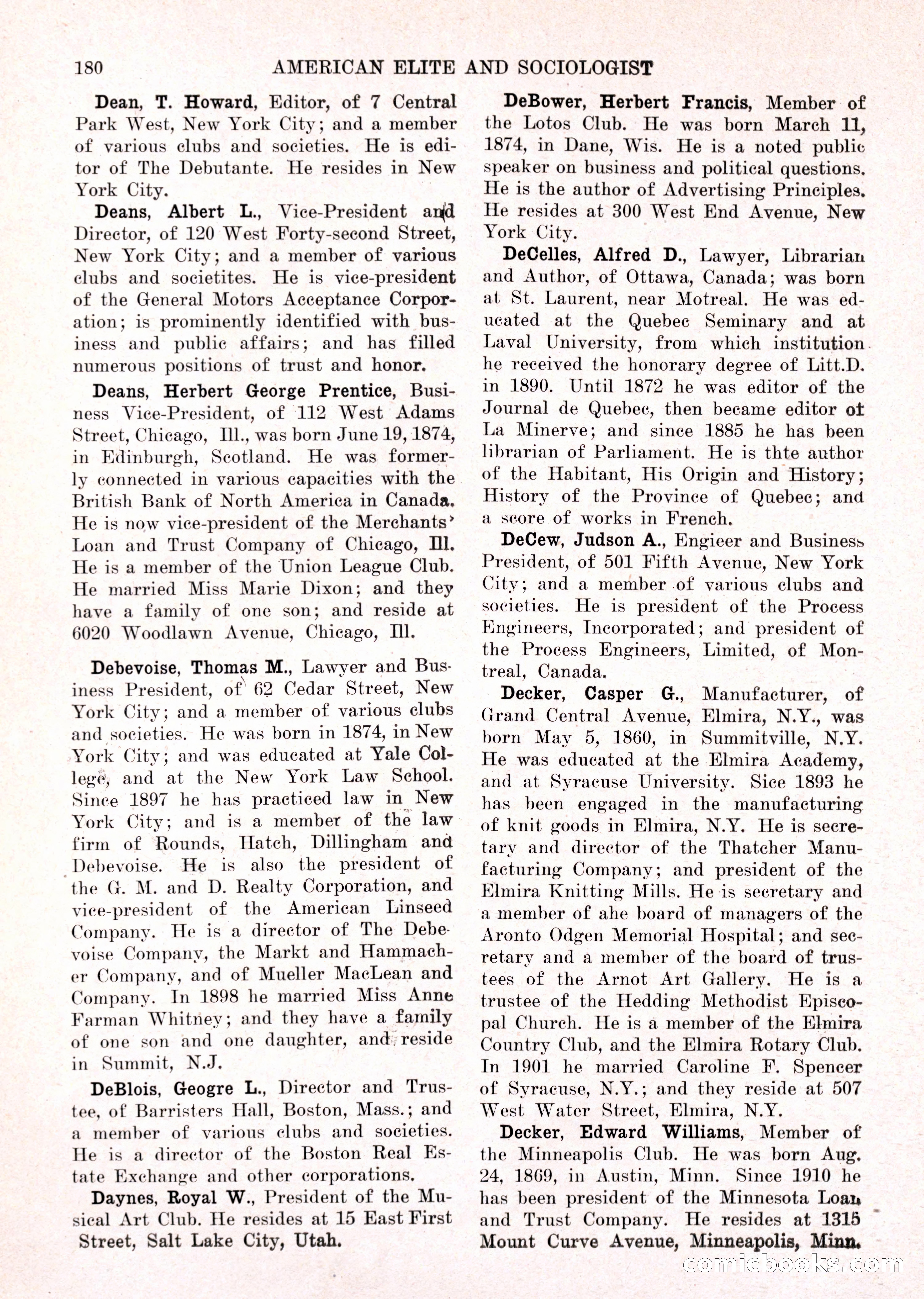 The American Elite and Sociologist Blue Book — page 164 of 396