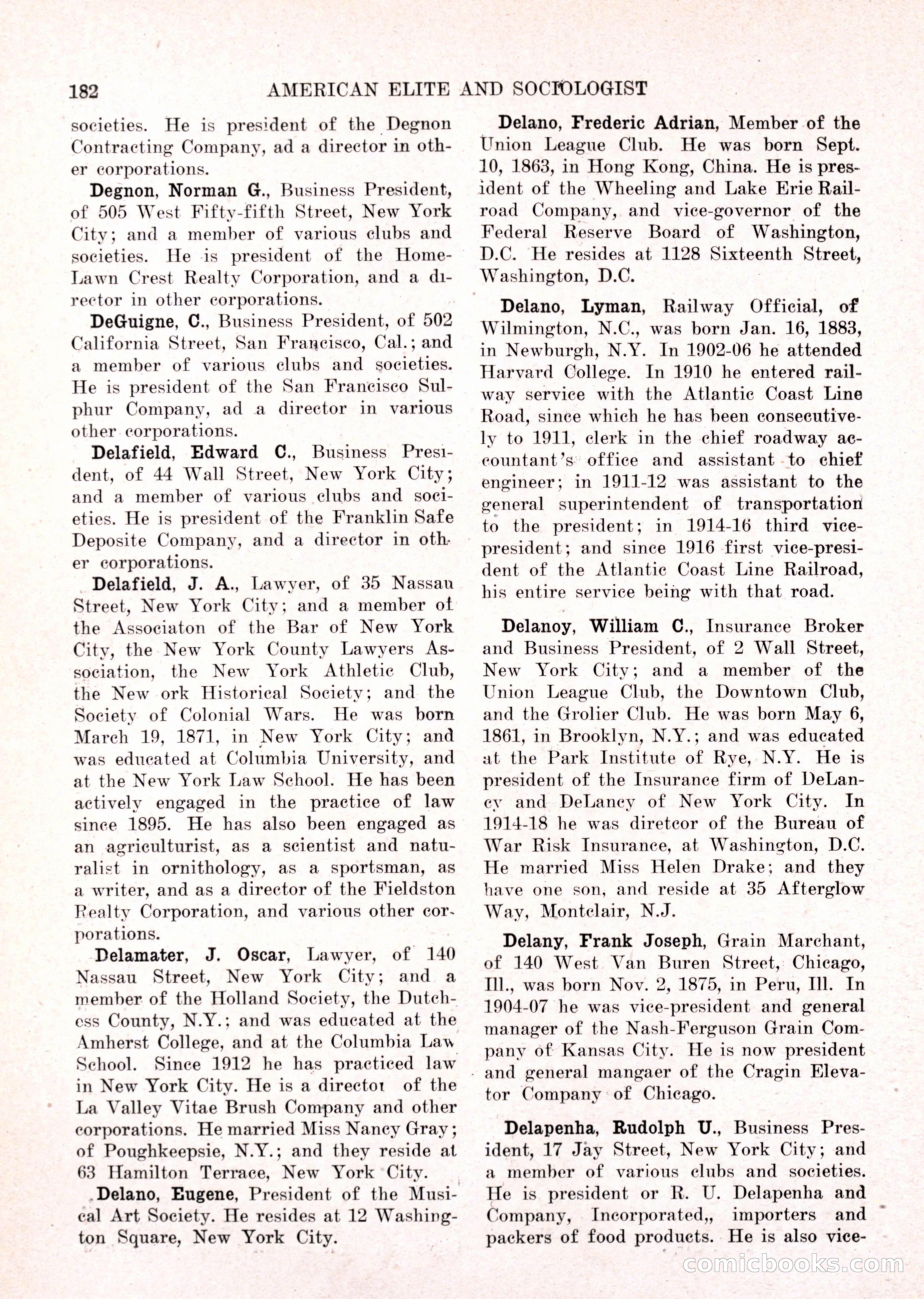 The American Elite and Sociologist Blue Book — page 166 of 396